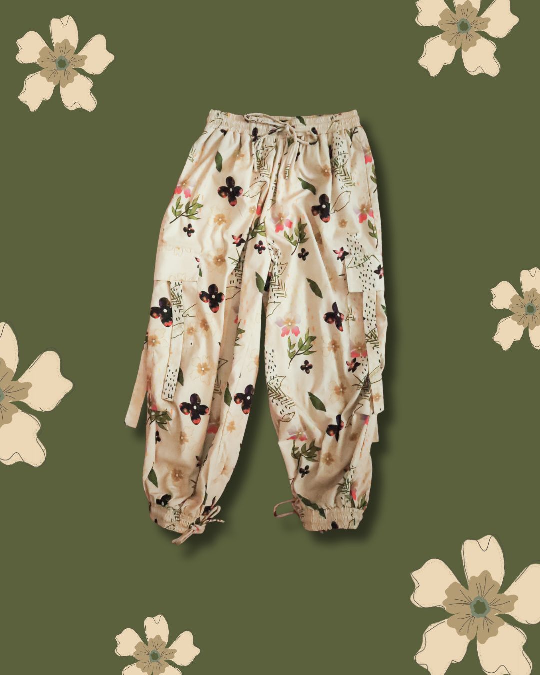 BW FLOWER CARGO PANTS