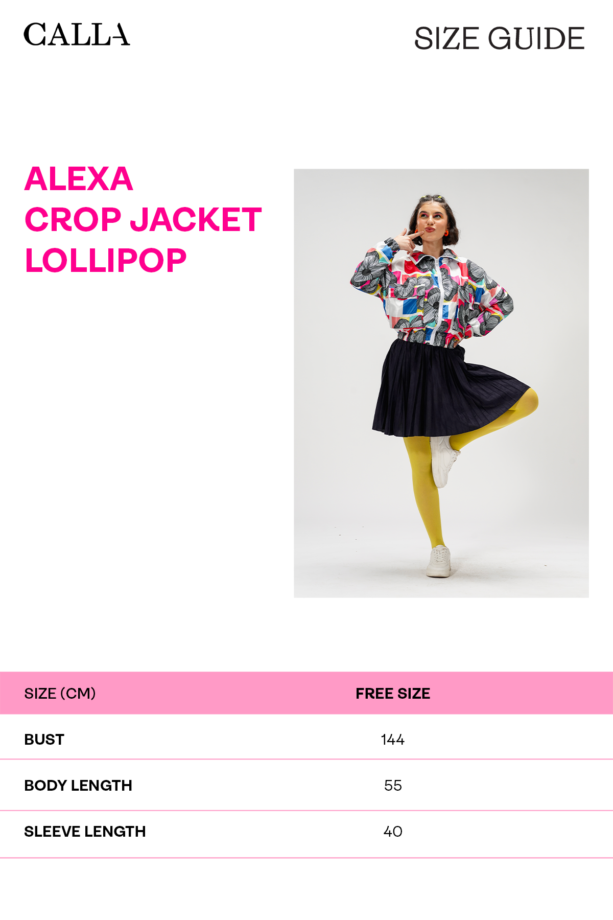 Alexa Crop Jacket - Lollipop