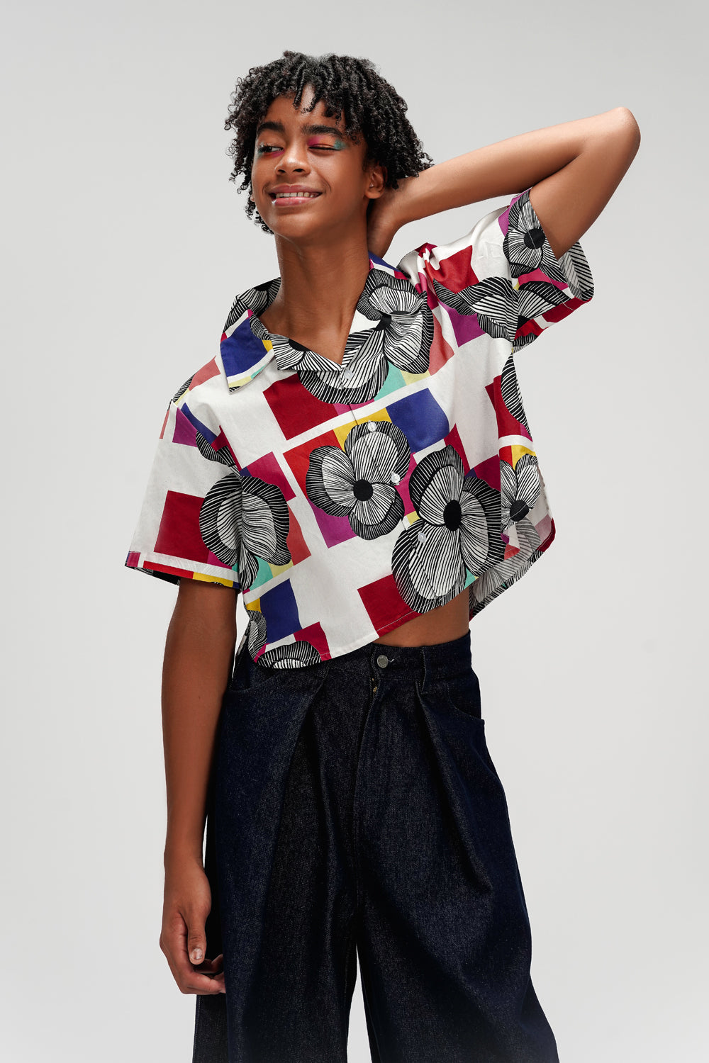 Alexa Crop Shirt - Lollipop