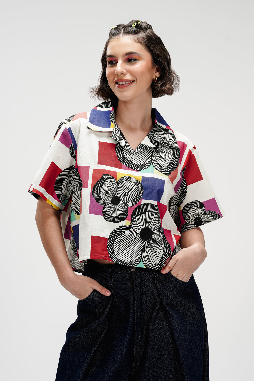 Alexa Crop Shirt - Lollipop