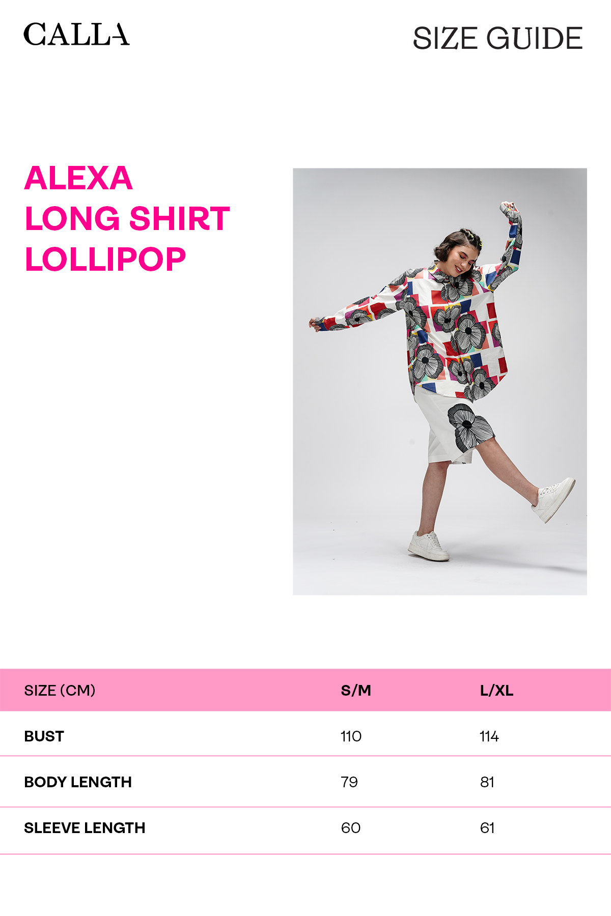 Alexa Long Shirt - Lollipop
