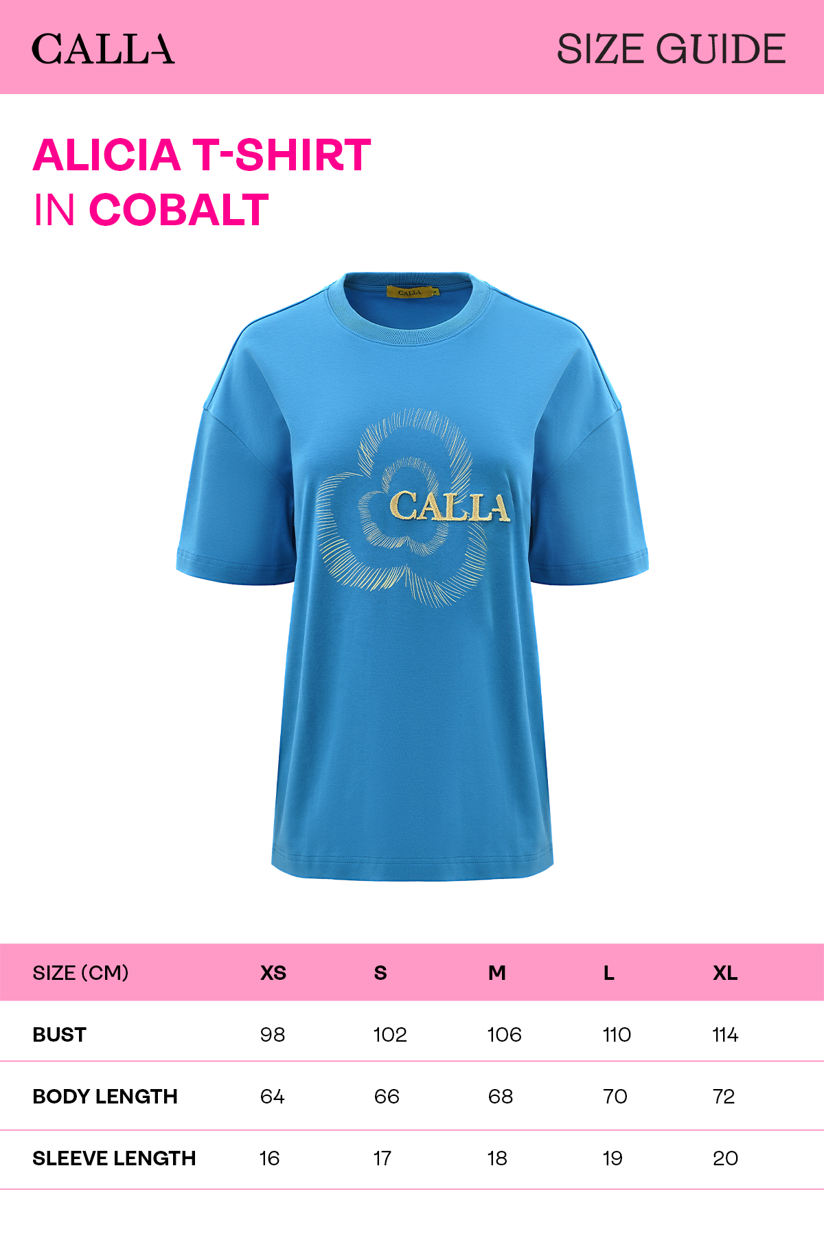 Alicia T-Shirt - Cobalt