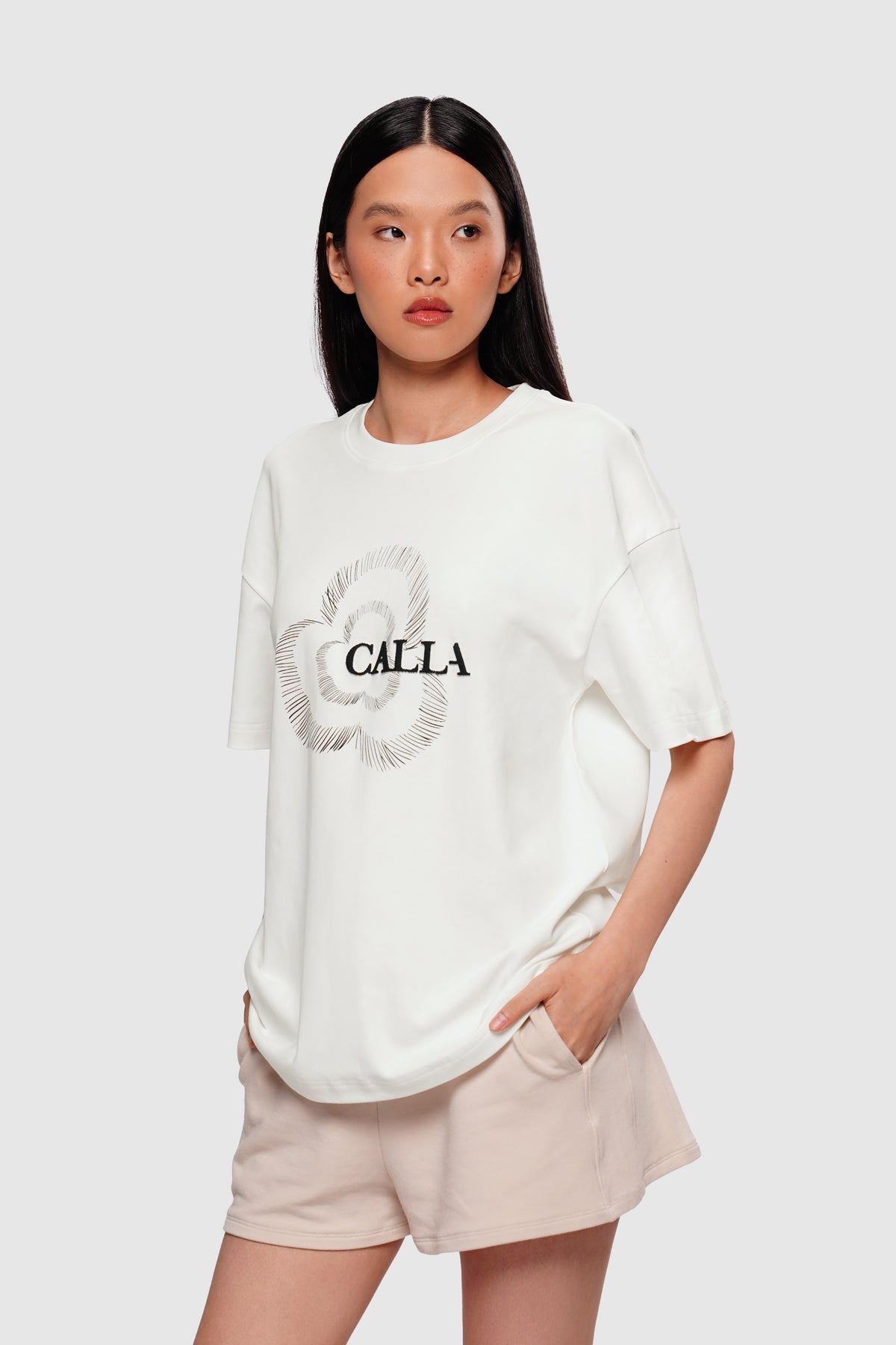 Alicia T-Shirt - Porcelain