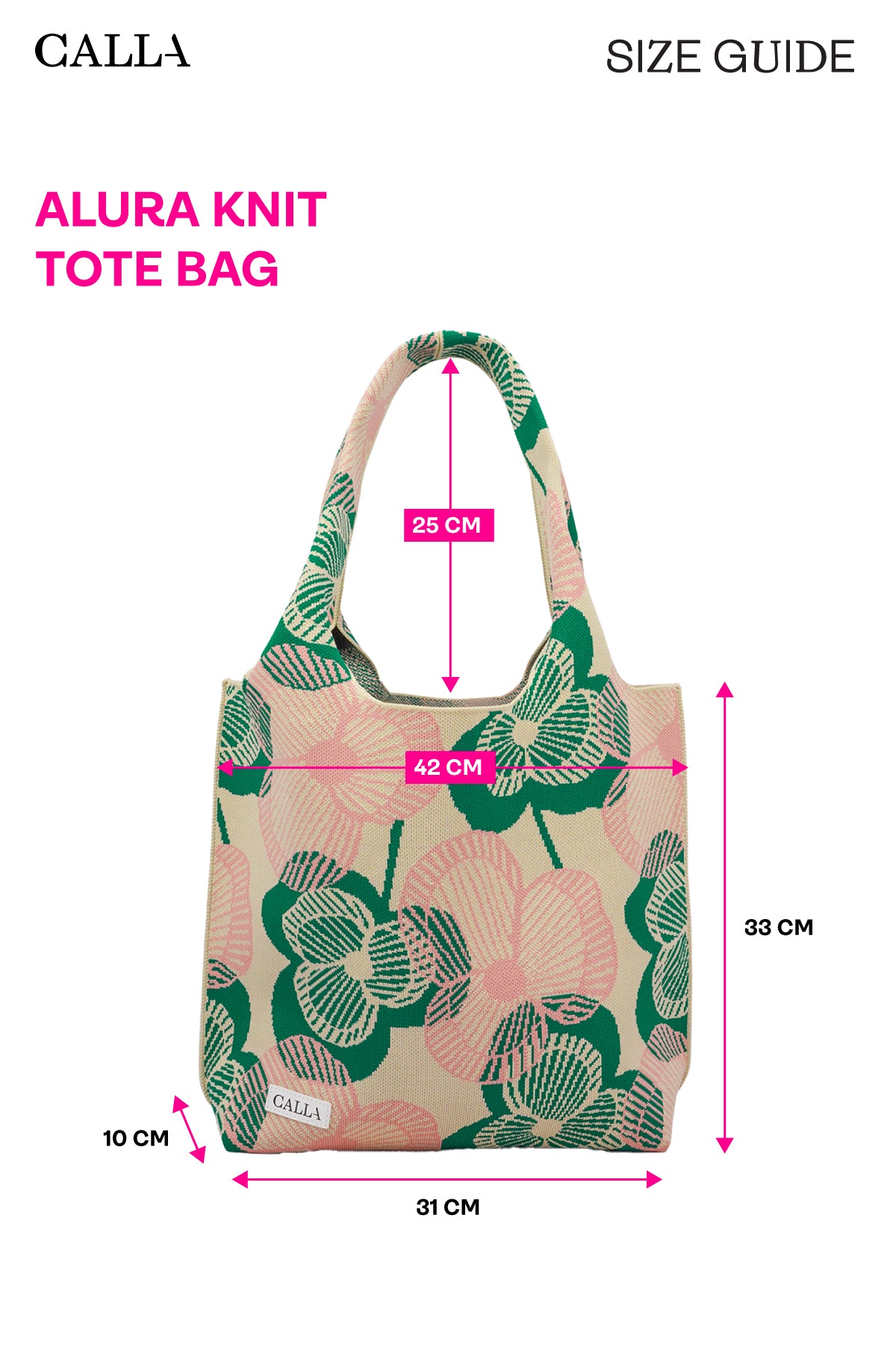 Alura Knit Tote Bag - Tropical