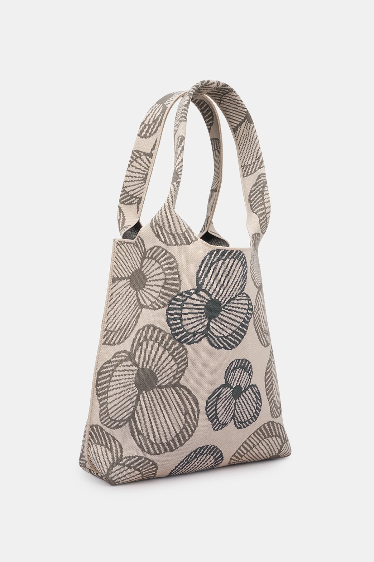Alura Knit Tote Bag - Marble Gray