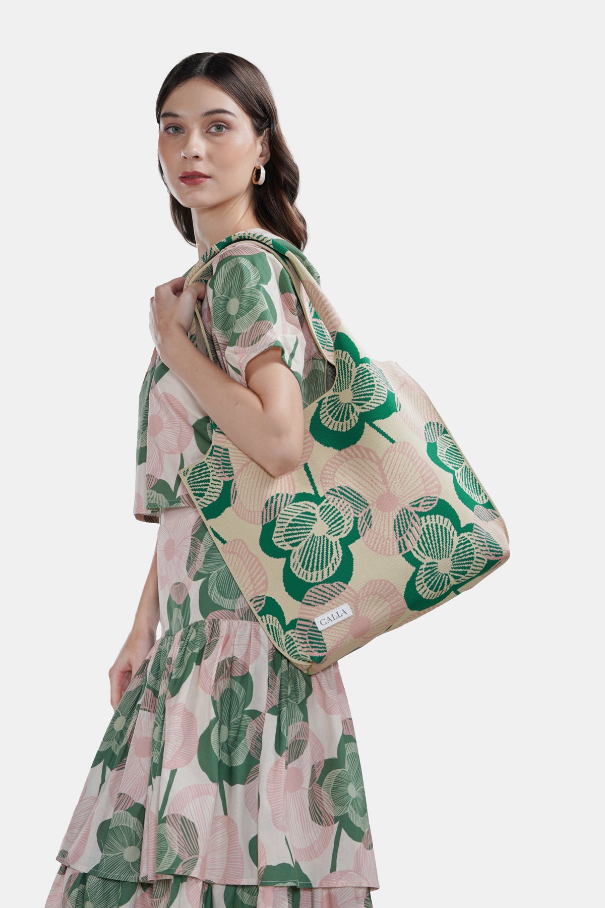Alura Knit Tote Bag - Tropical