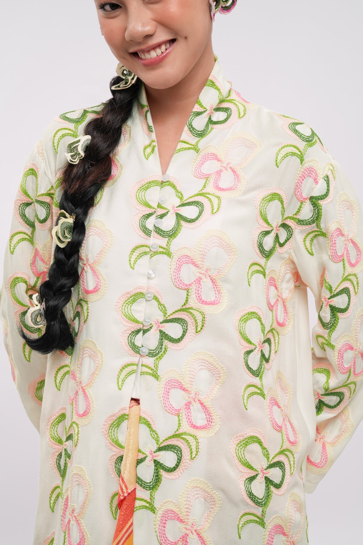 Averin Embroidery Tunic - Milk