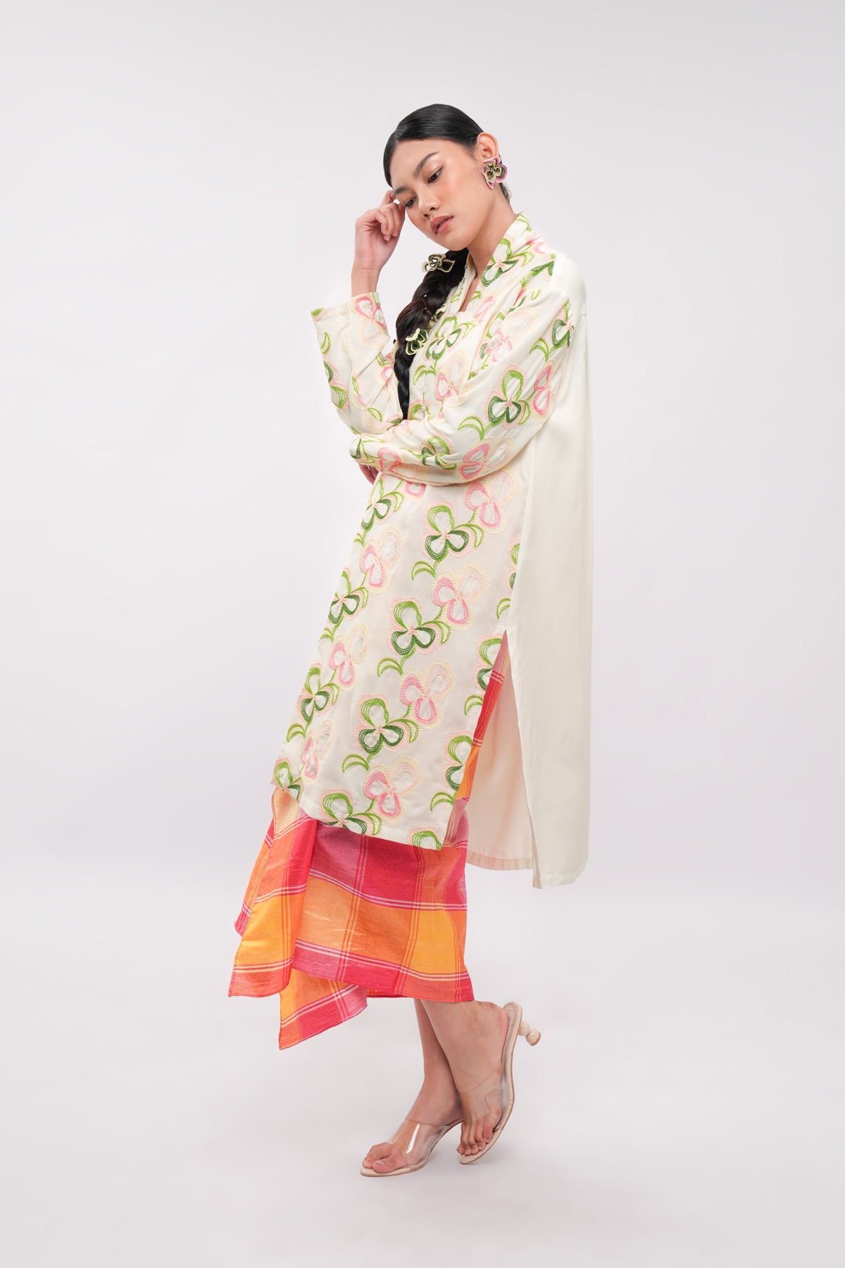 Averin Embroidery Tunic - Milk