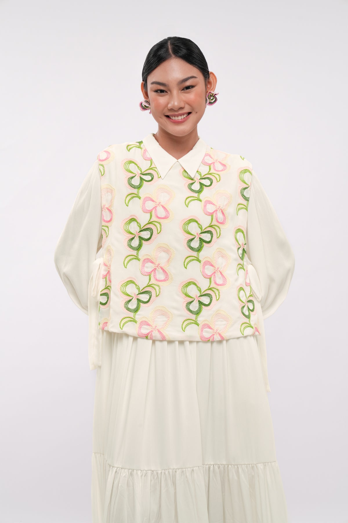 Averin Long Dress - Milk