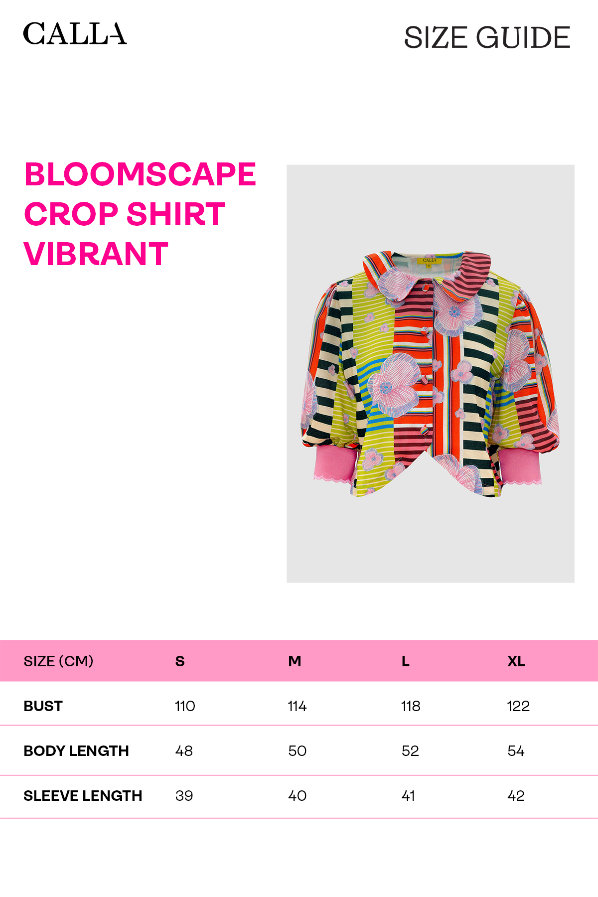 Bloomscape Crop Shirt - Vibrant