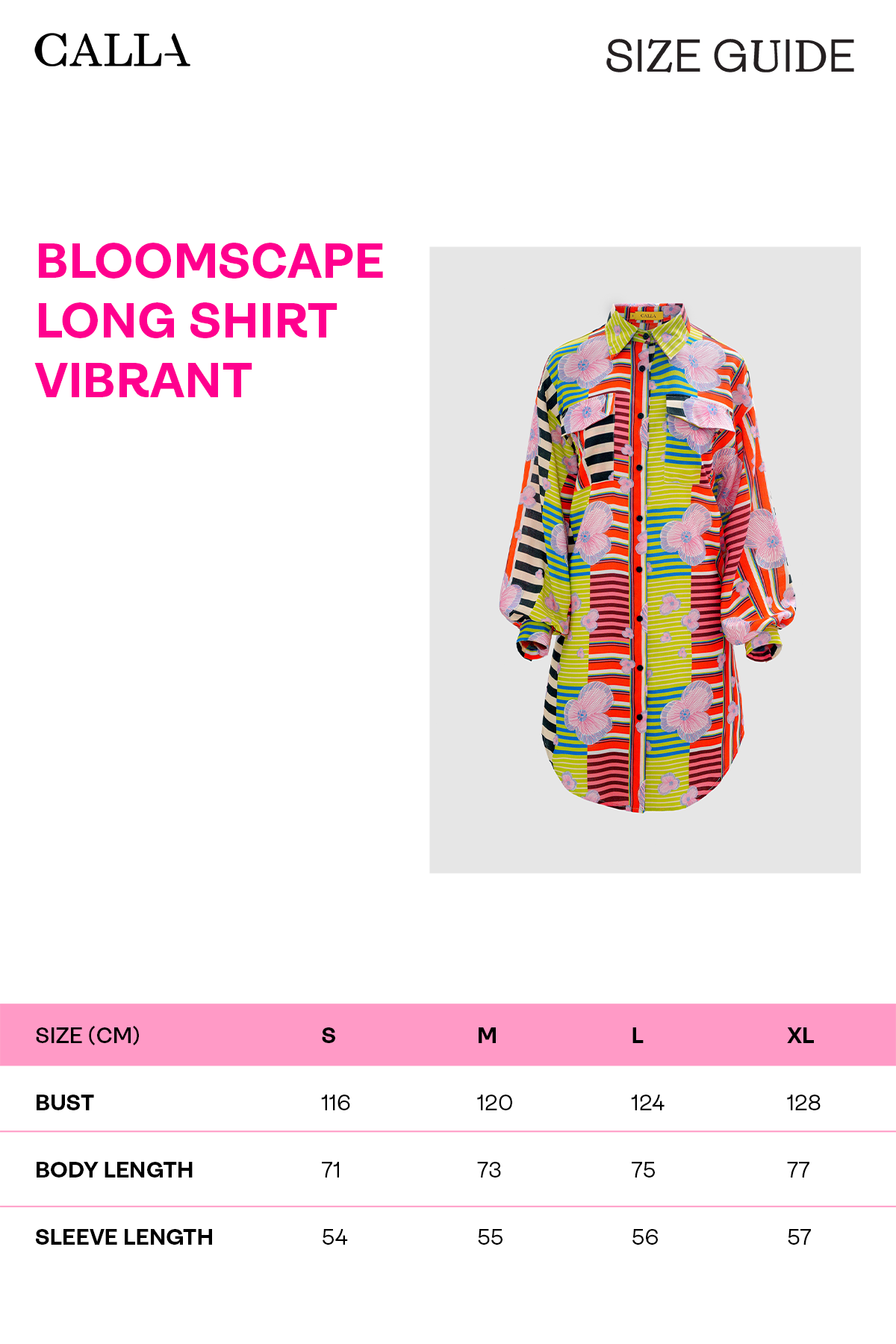 Bloomscape Long Shirt - Vibrant