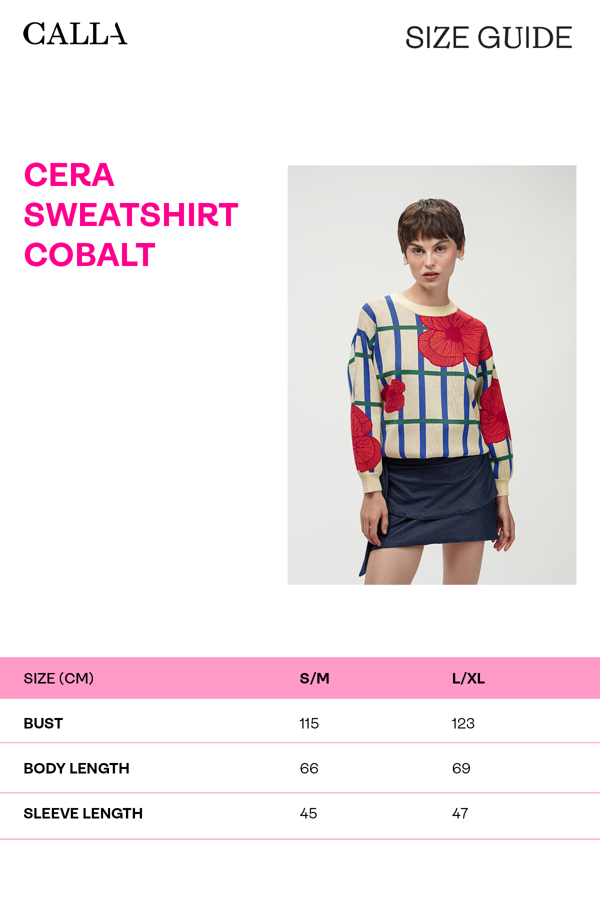 Cera Sweatshirt - Cobalt