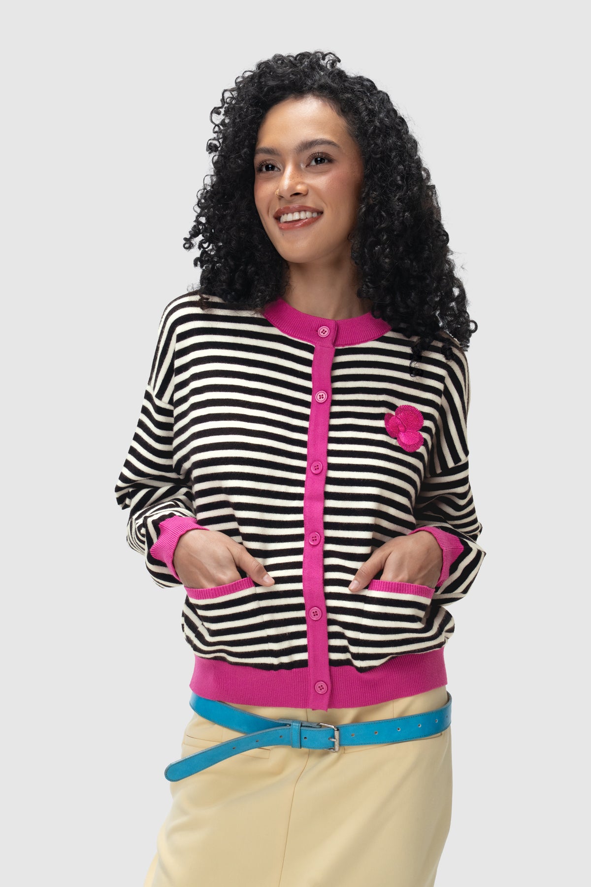 Chloe Cardigan - Stripe