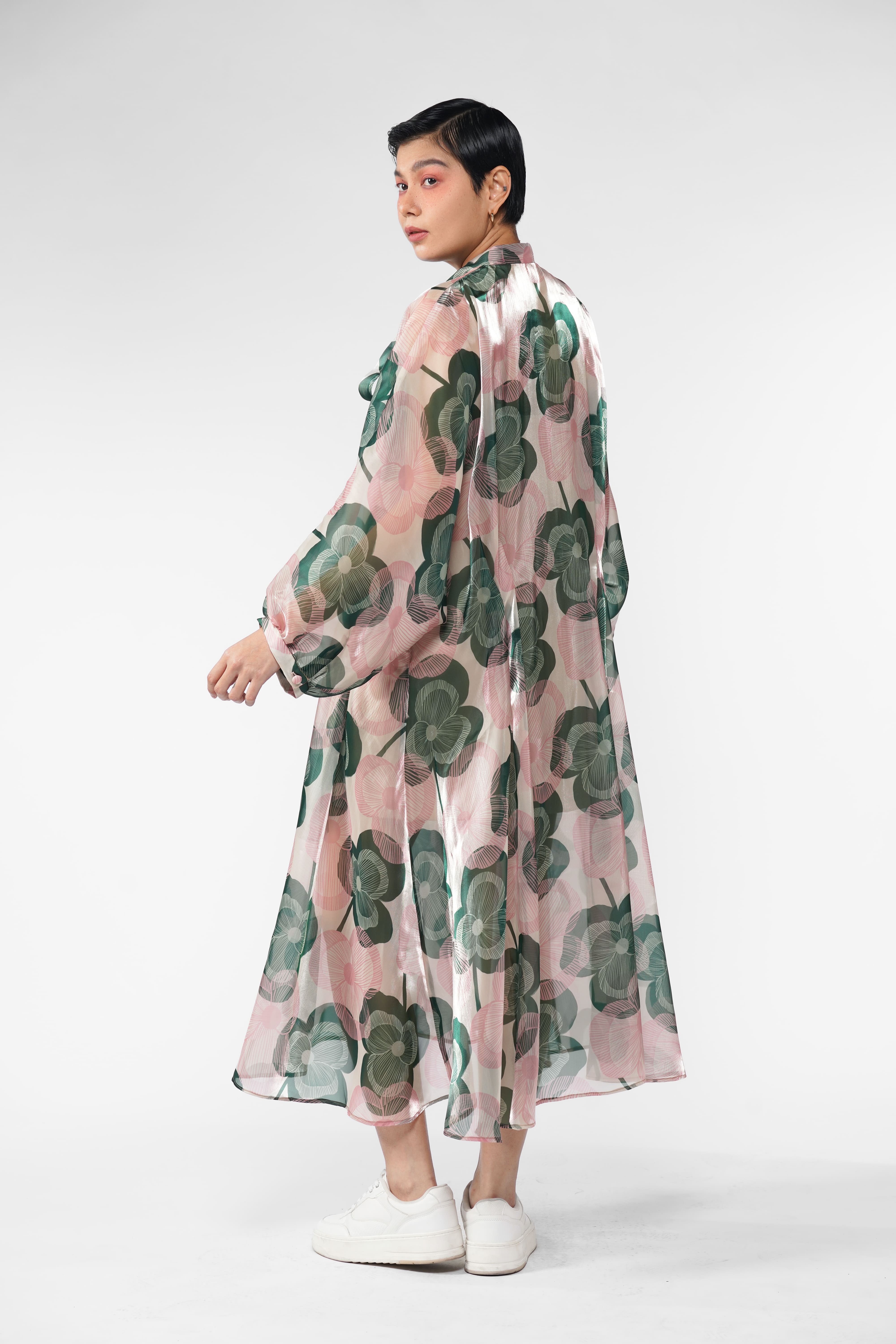 Clarisse Sheer Dress - Blossom
