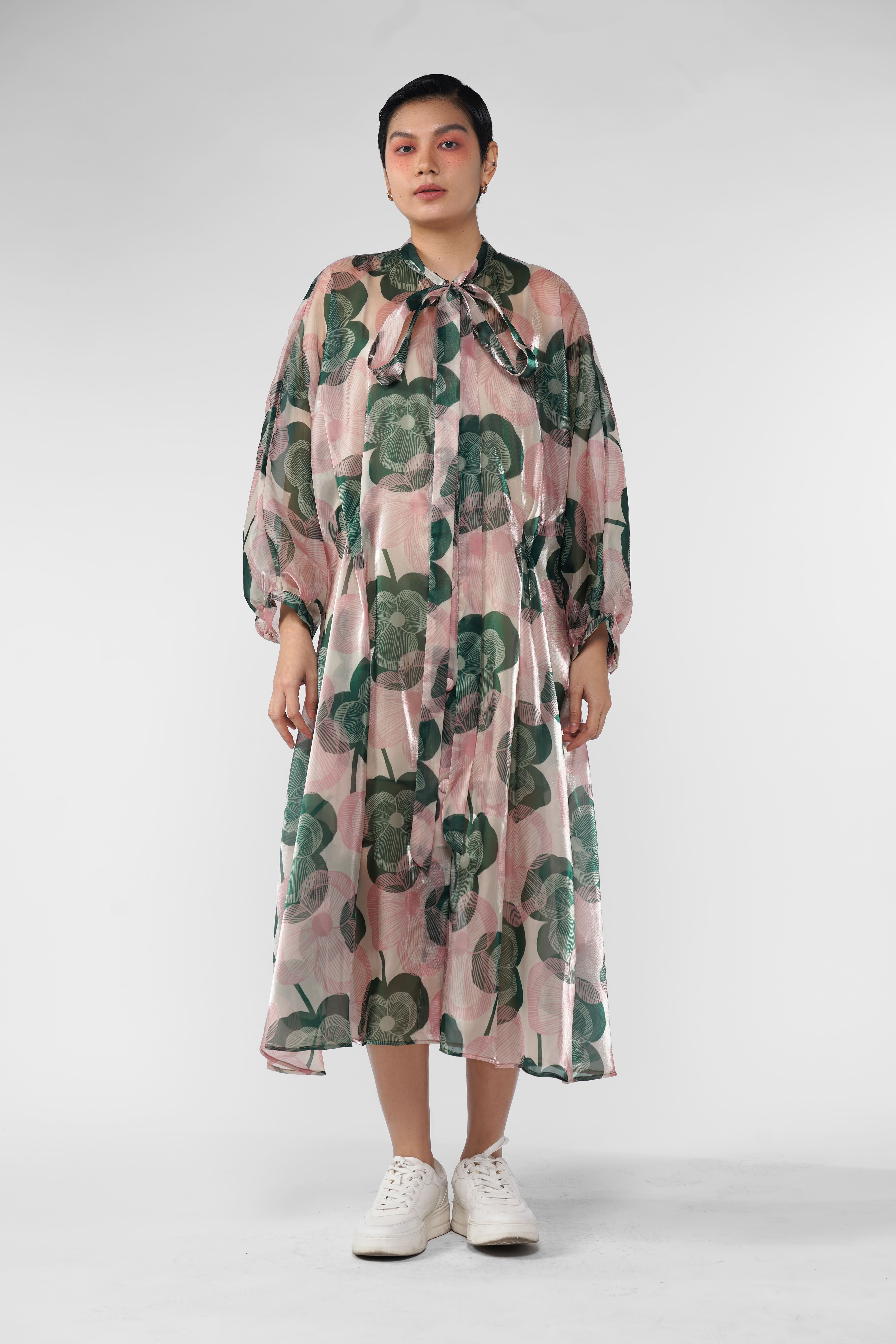 Clarisse Sheer Dress - Blossom