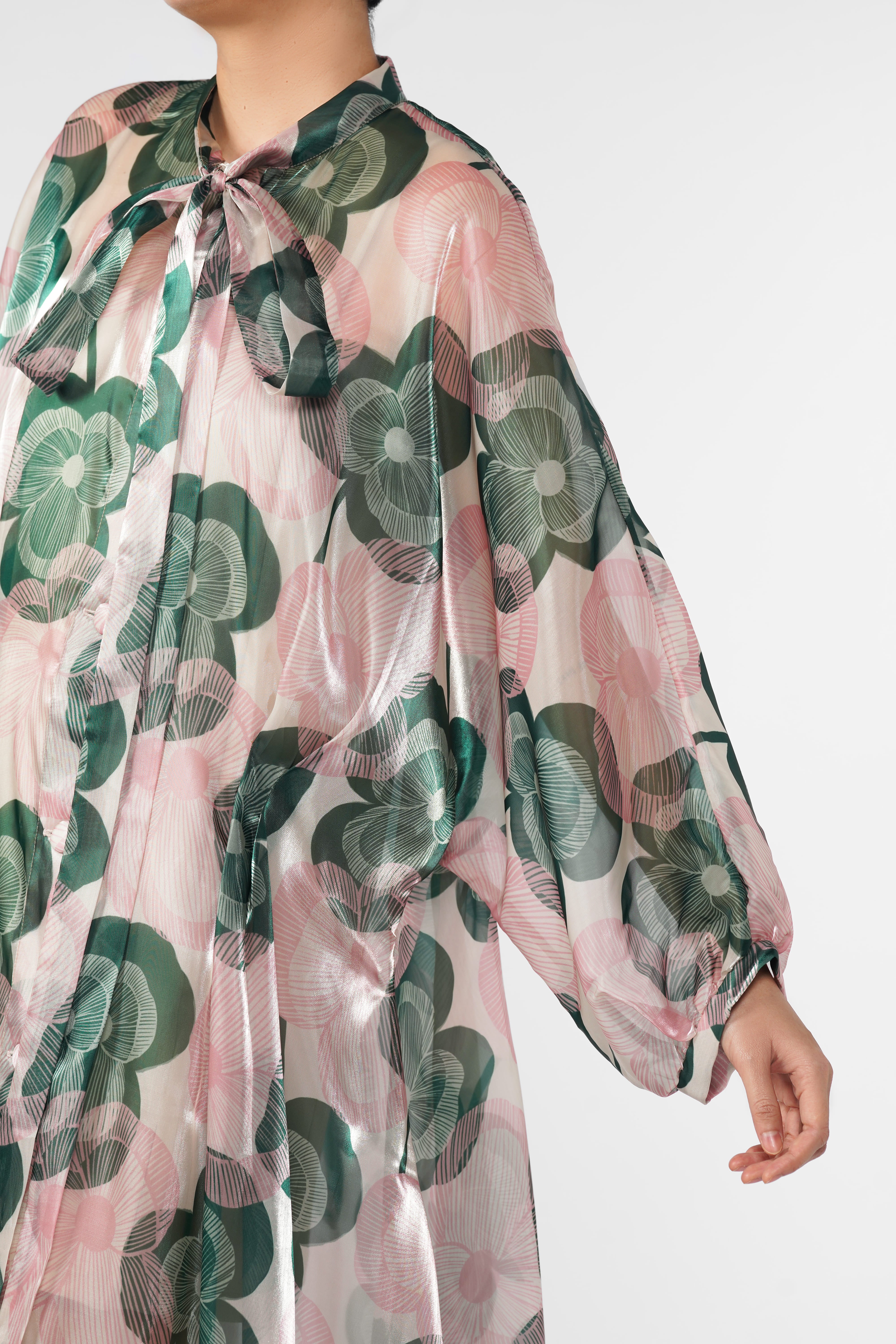Clarisse Sheer Dress - Blossom