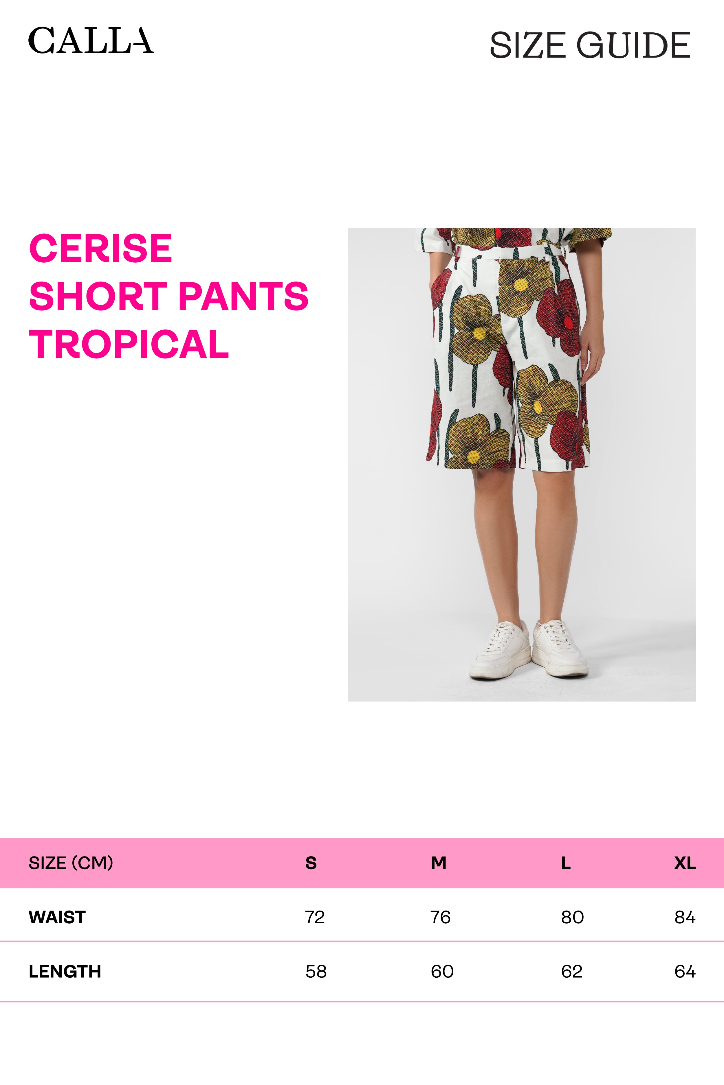 Cerise Short Pants - Tropical