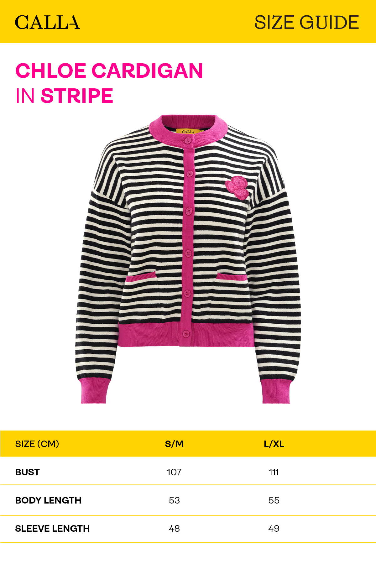Chloe Cardigan - Stripe