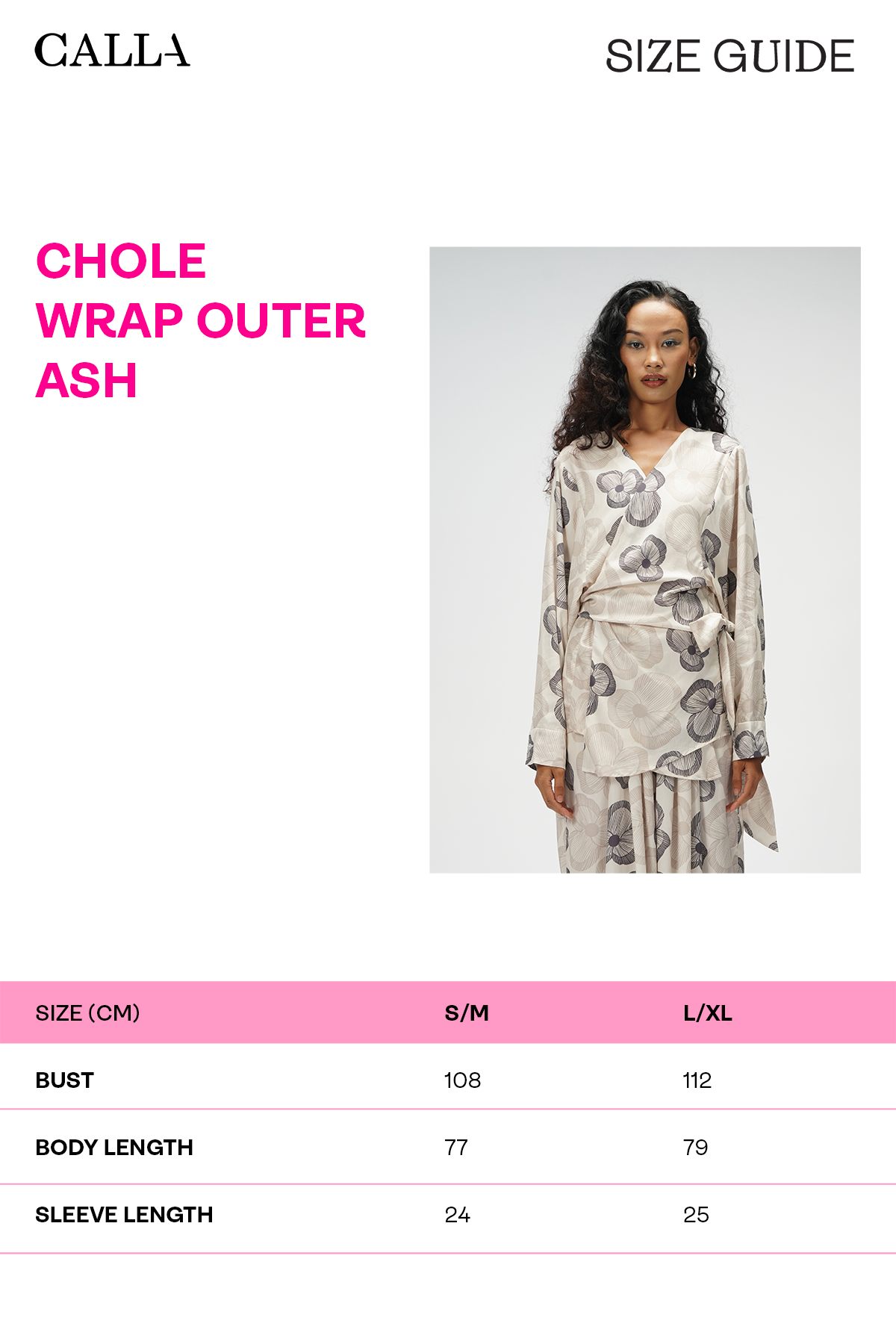 Chloe Wrap Outer - Ash