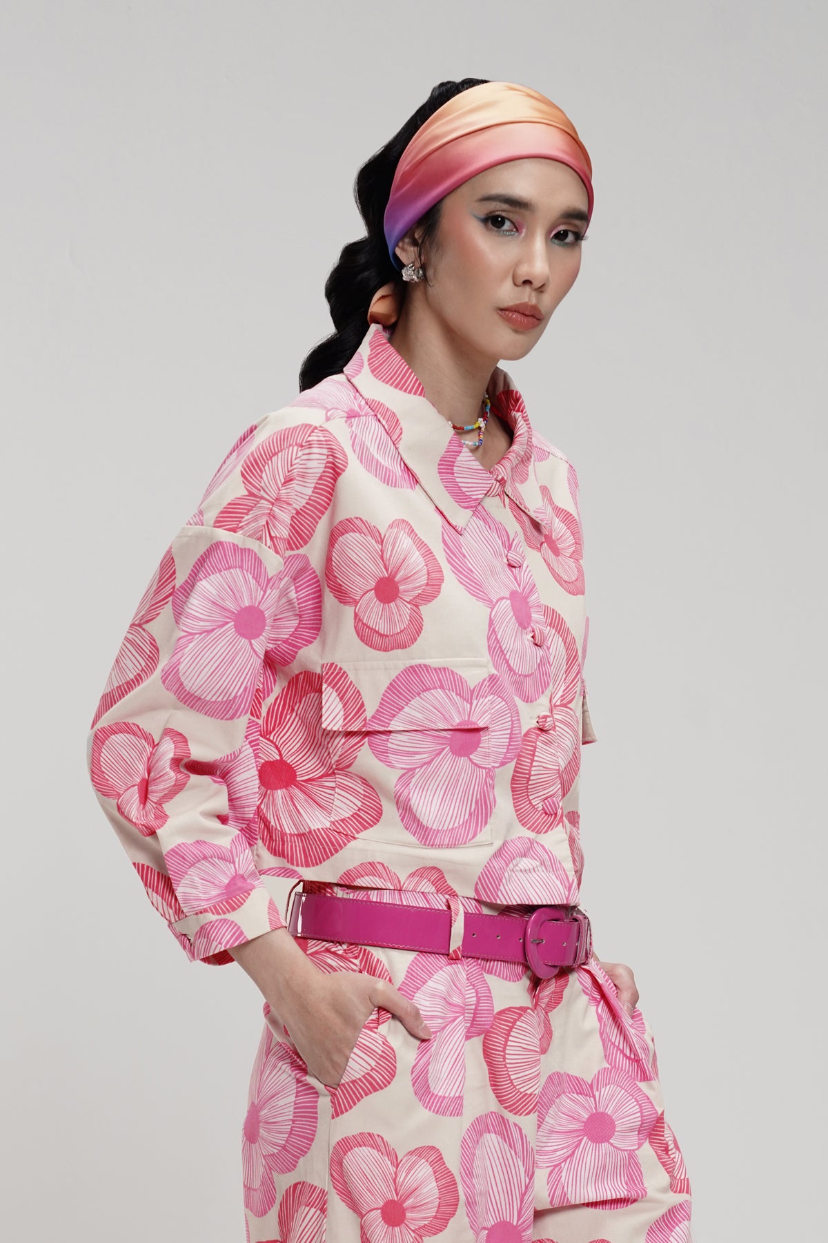 Cinta Corduroy Oversize Shirt - Pink