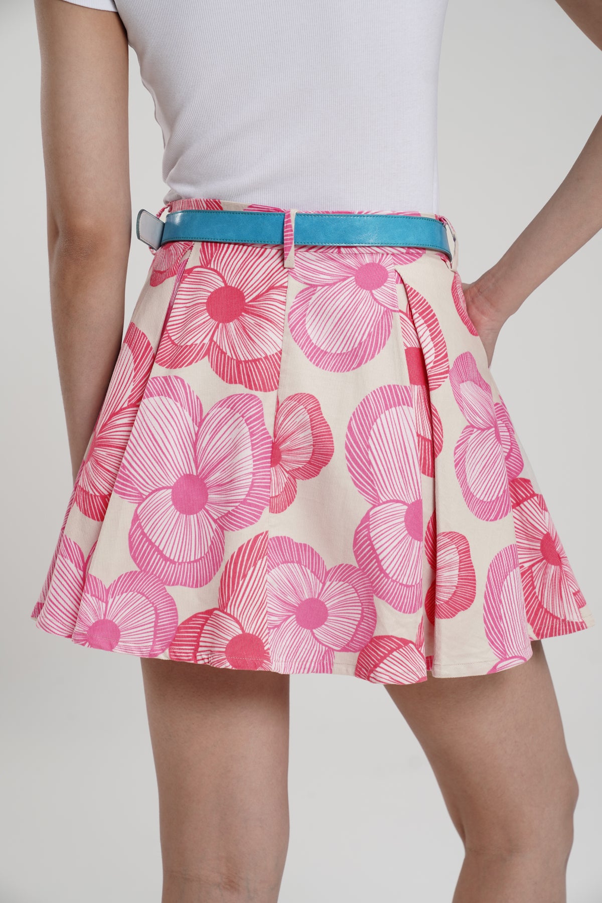 Cinta Corduroy Skort - Pink