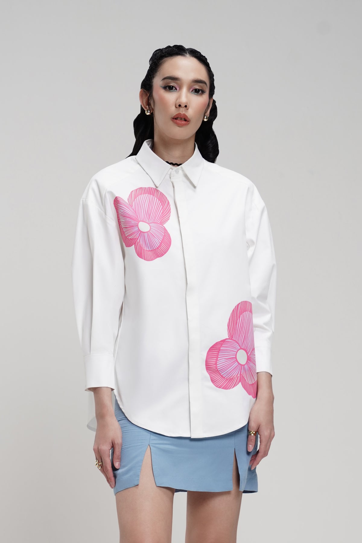 Cinta Long Shirt - Pink