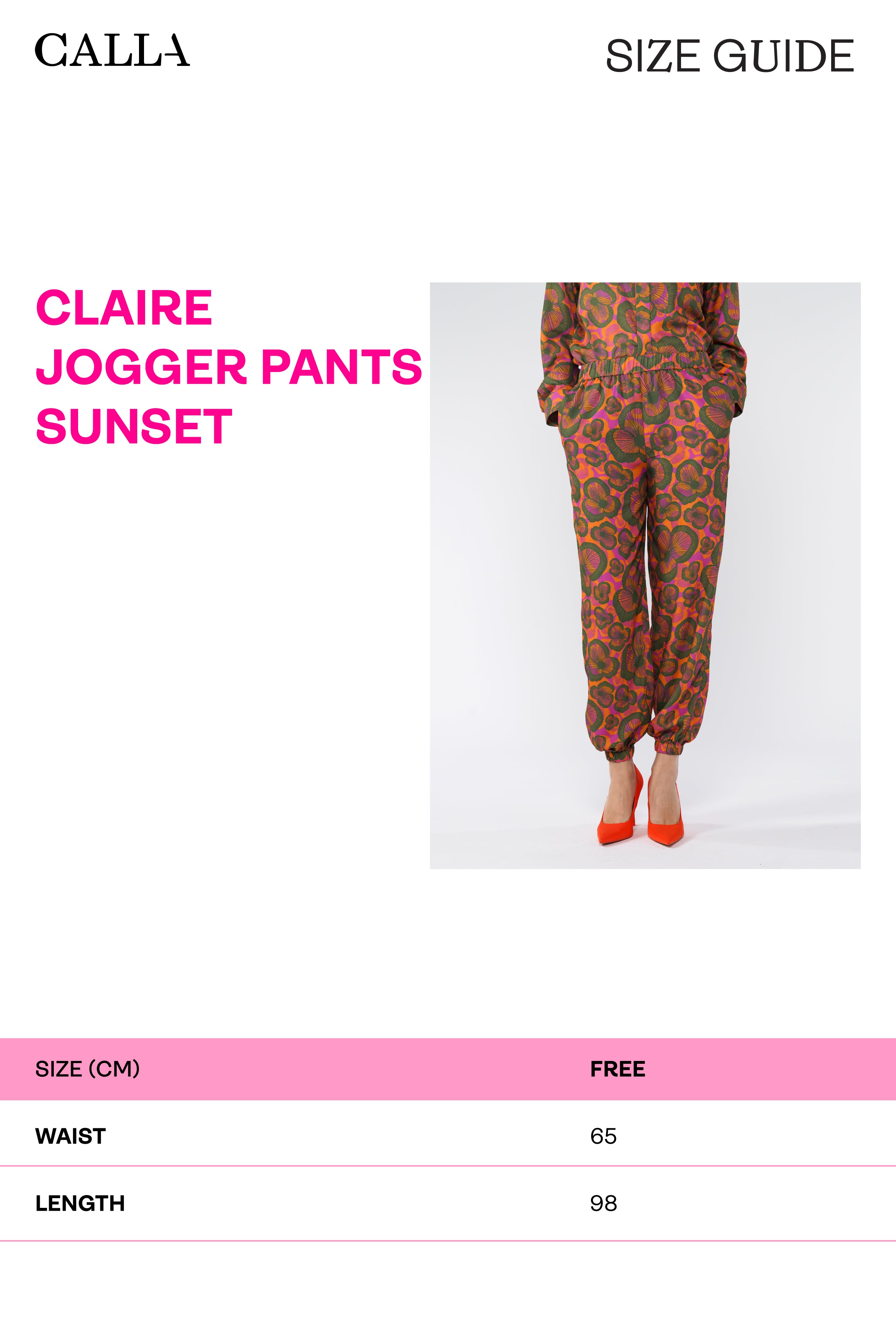 Claire Jogger Pants - Sunset