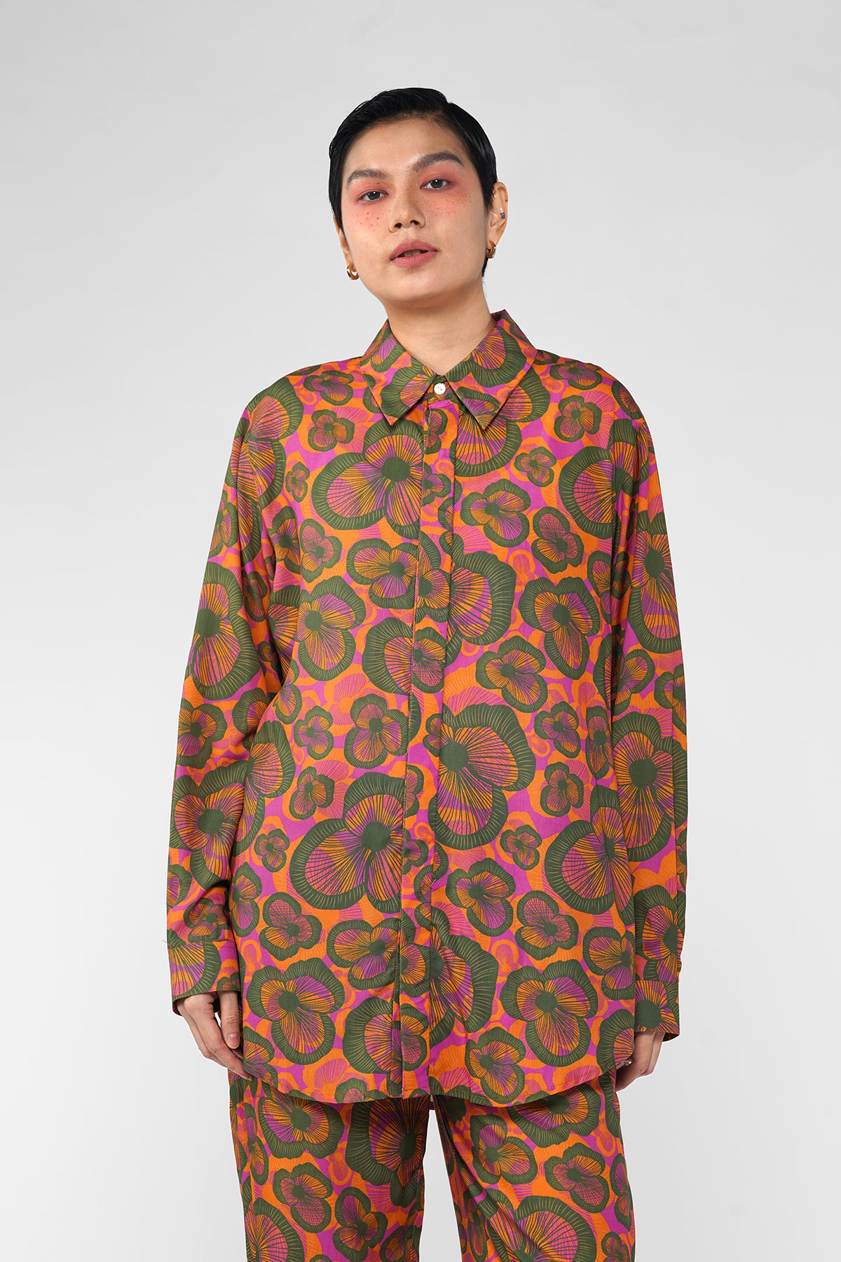 Claire Long Shirt - Sunset