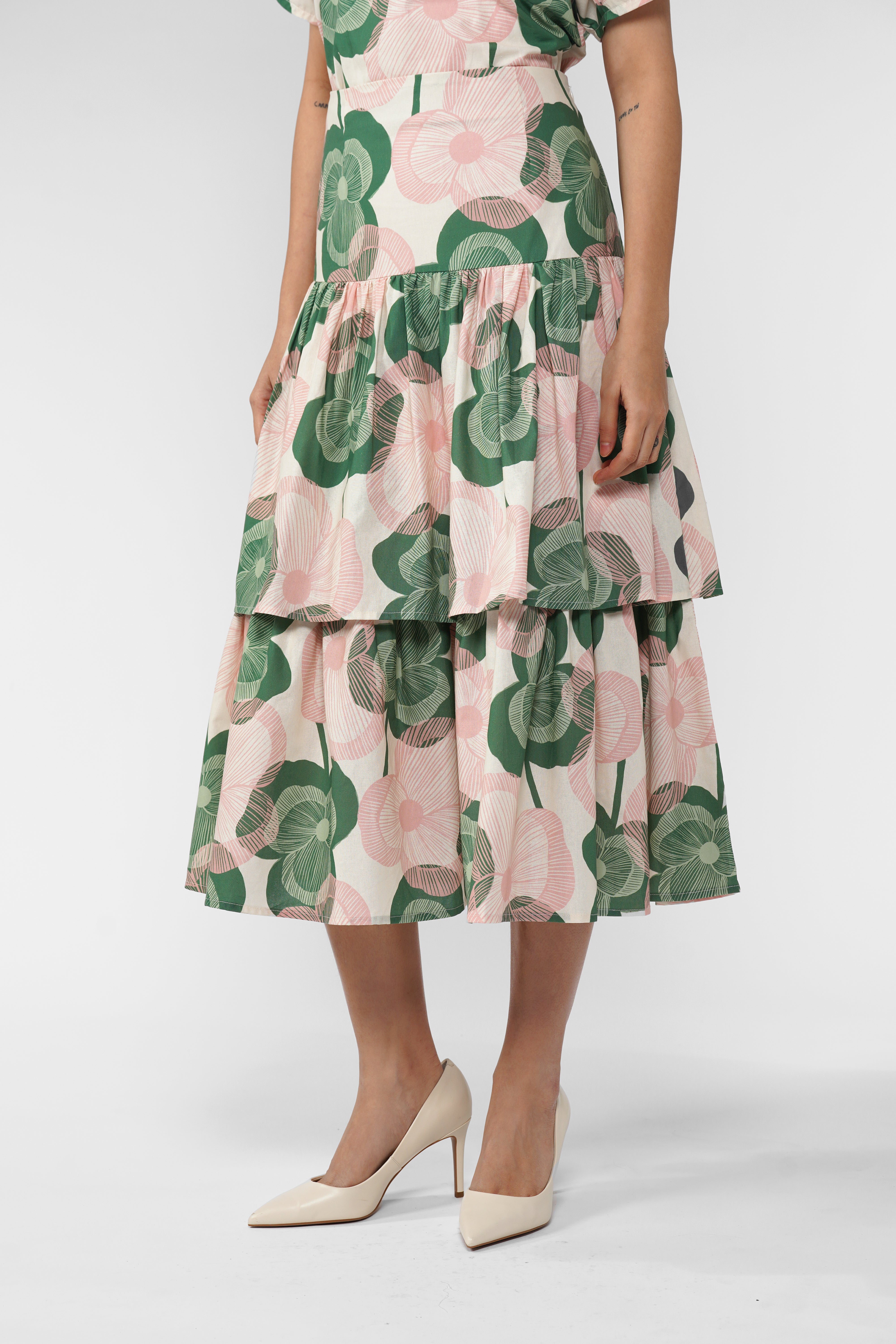 Clarisse Layered Skirt - Blossom