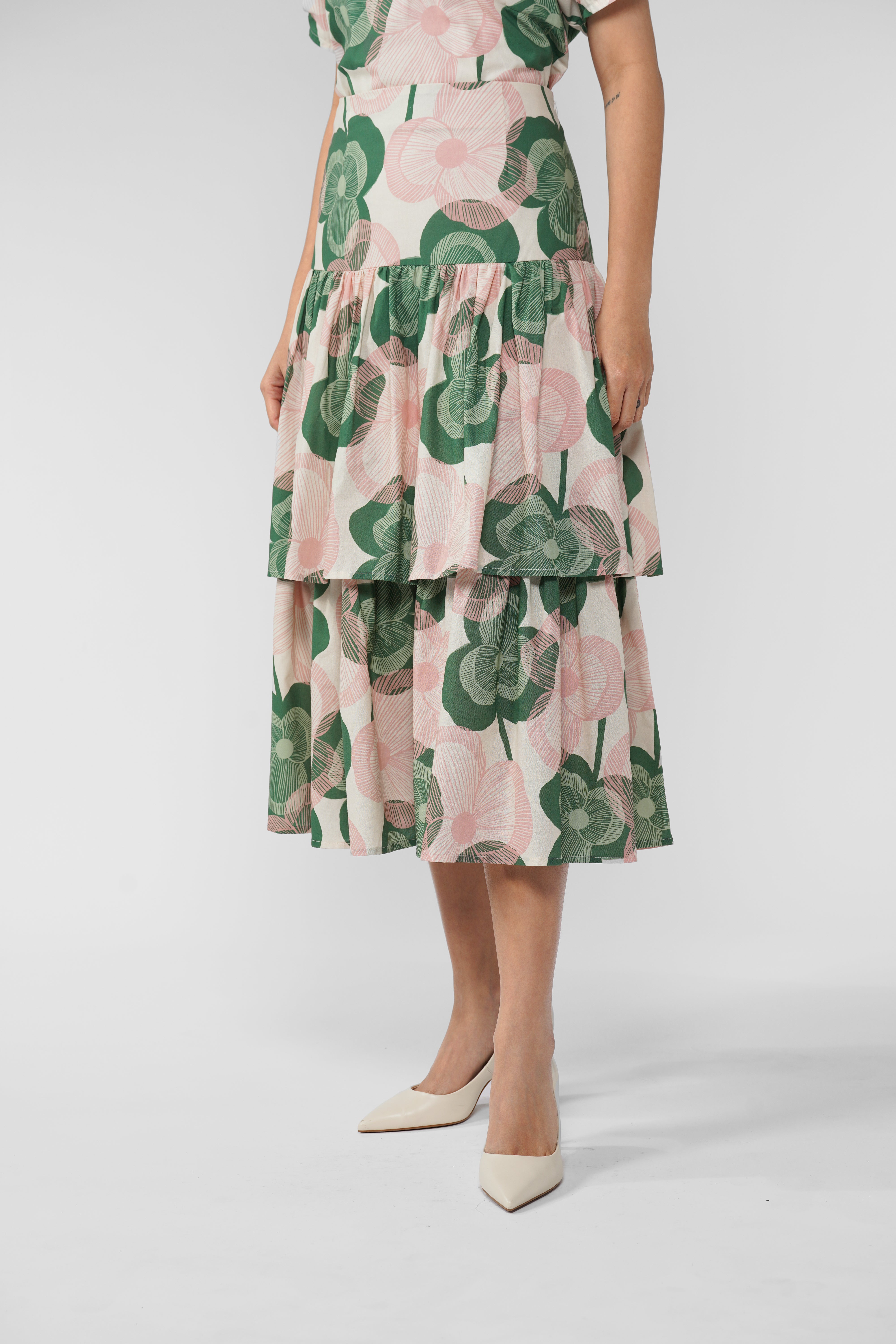 Clarisse Layered Skirt - Blossom