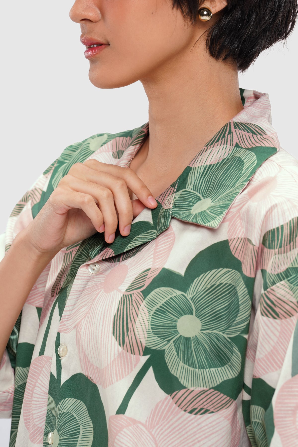 Clarisse Cotton Shirt - Blossom