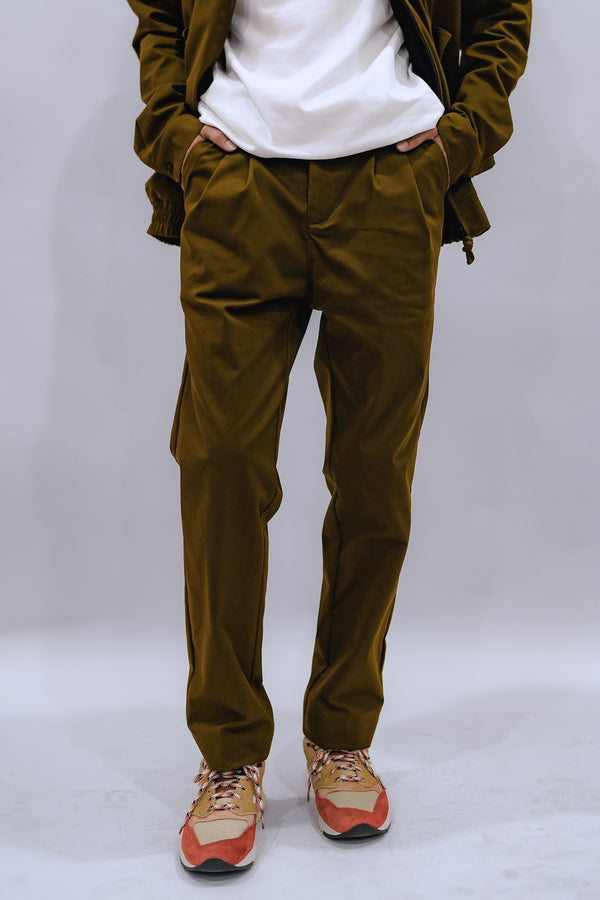 AME DOUBLE PLEATED PANT OLIVE