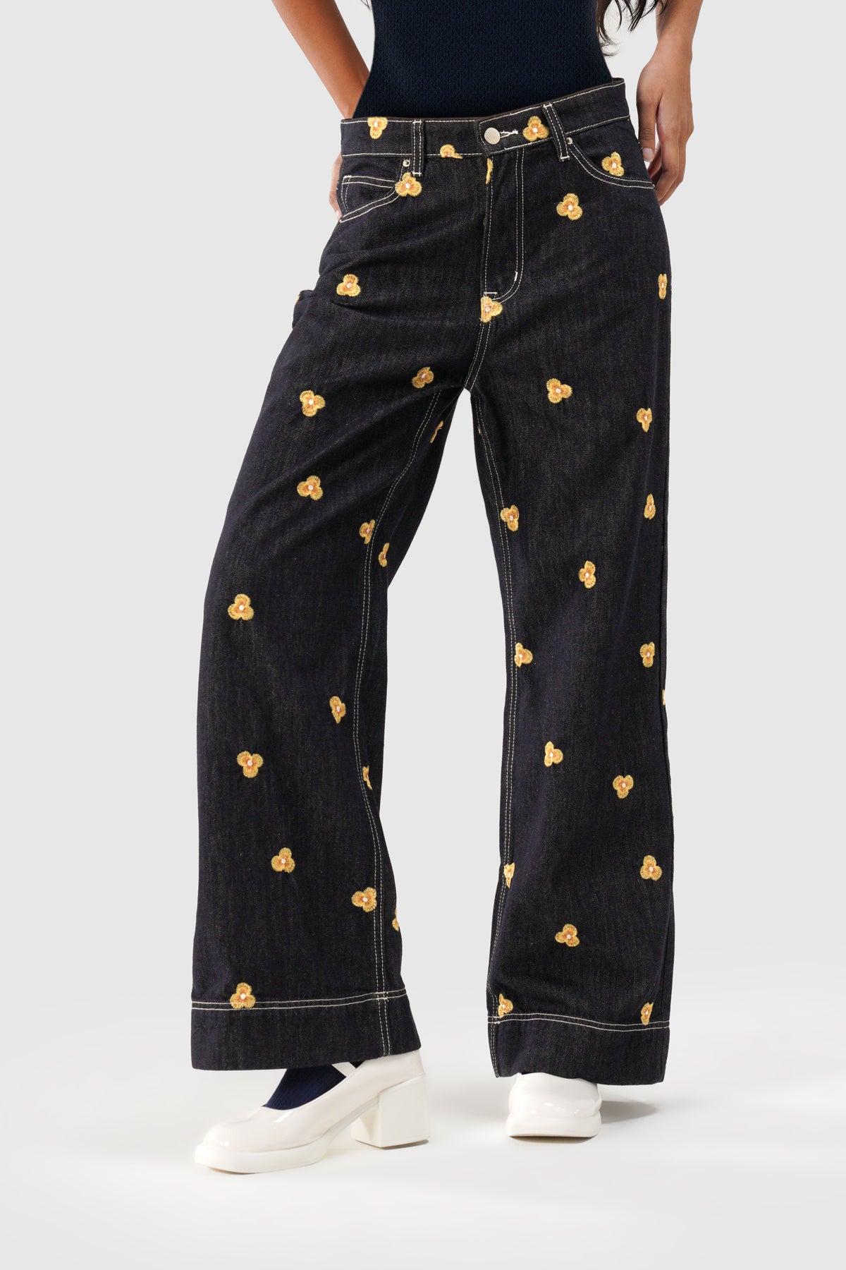 Daphne High Waist Bootcut Jeans - Swarthy