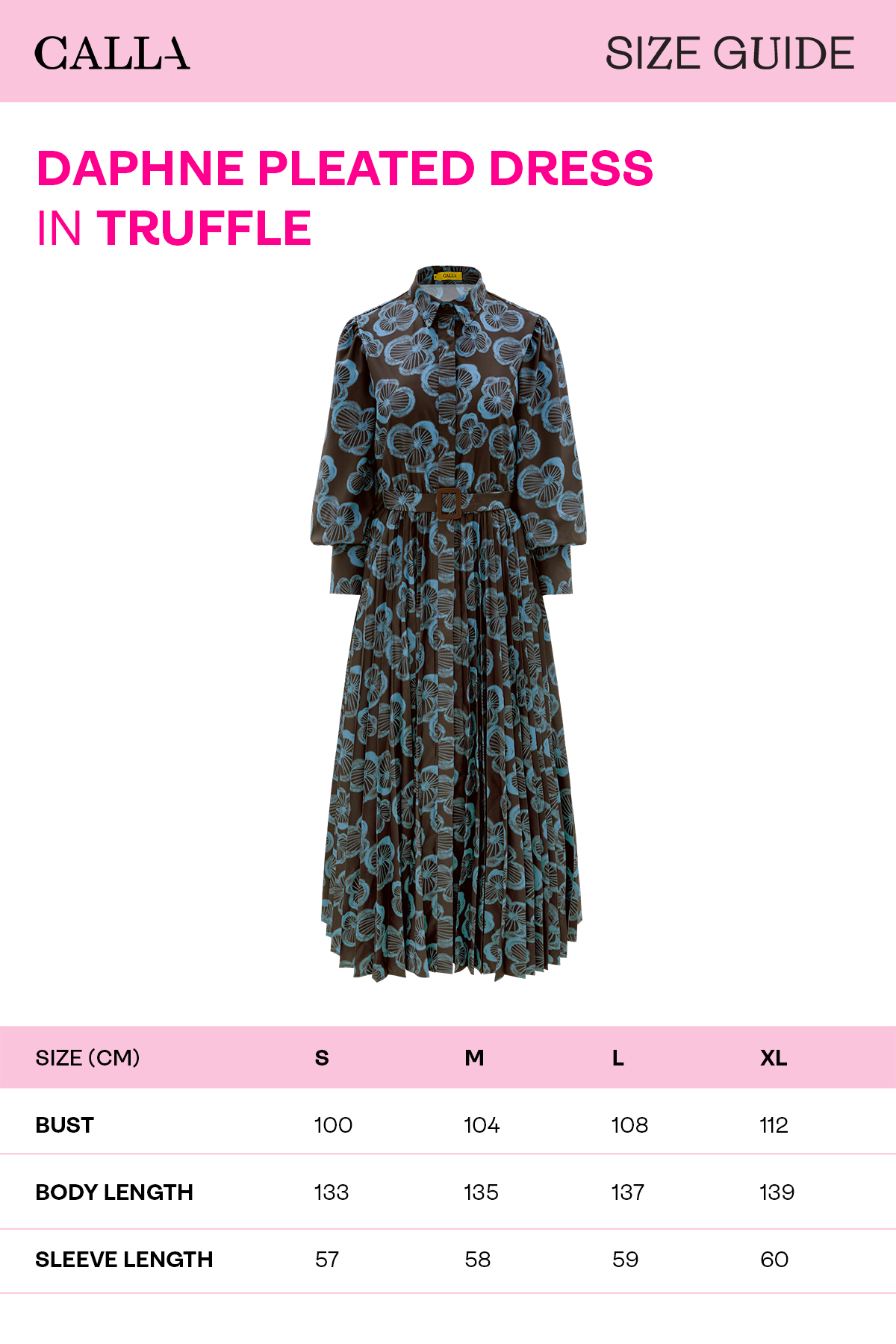 Daphne Pleated Dress - Truffle