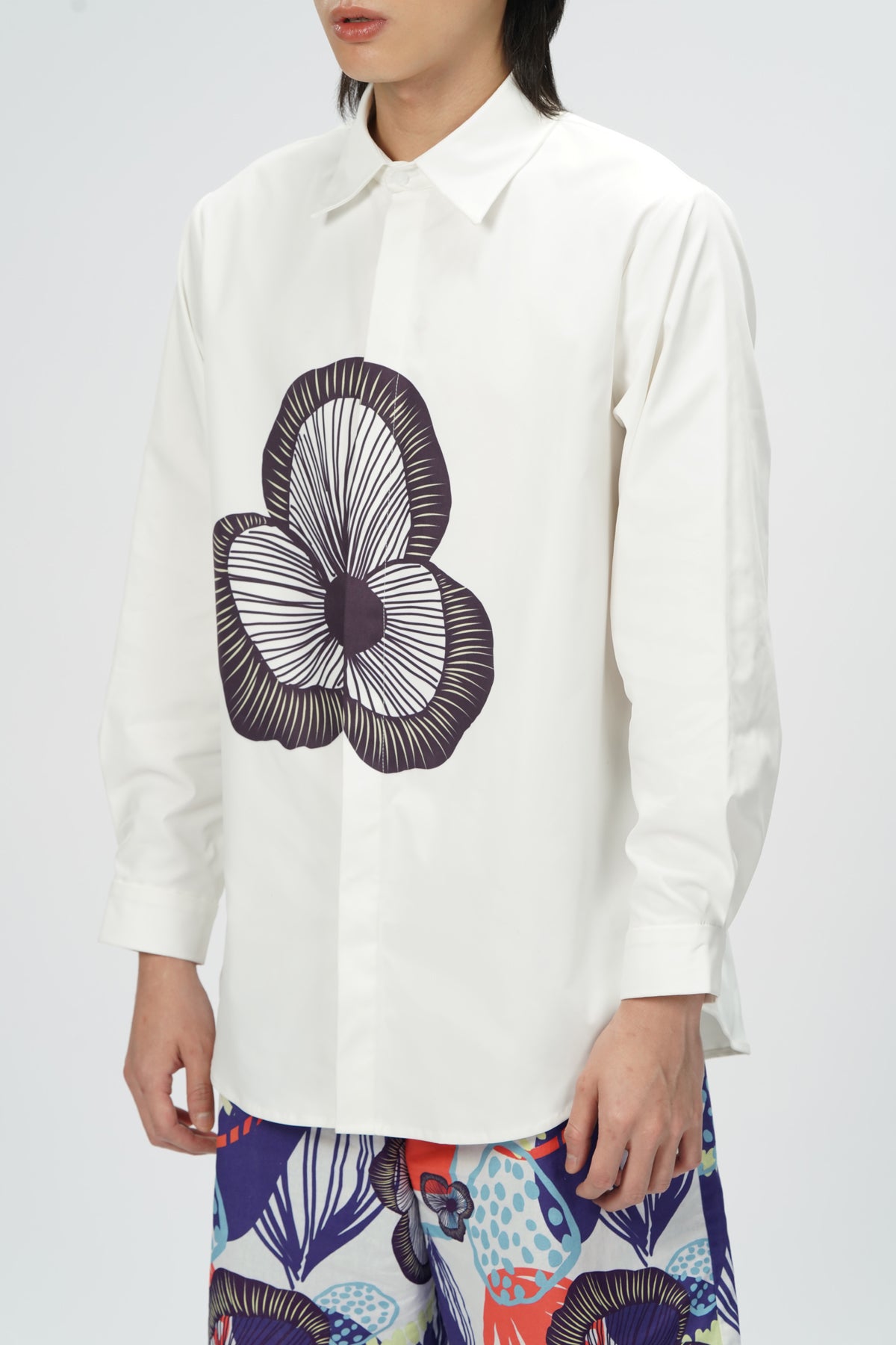 Dayna Long Shirt - Plum