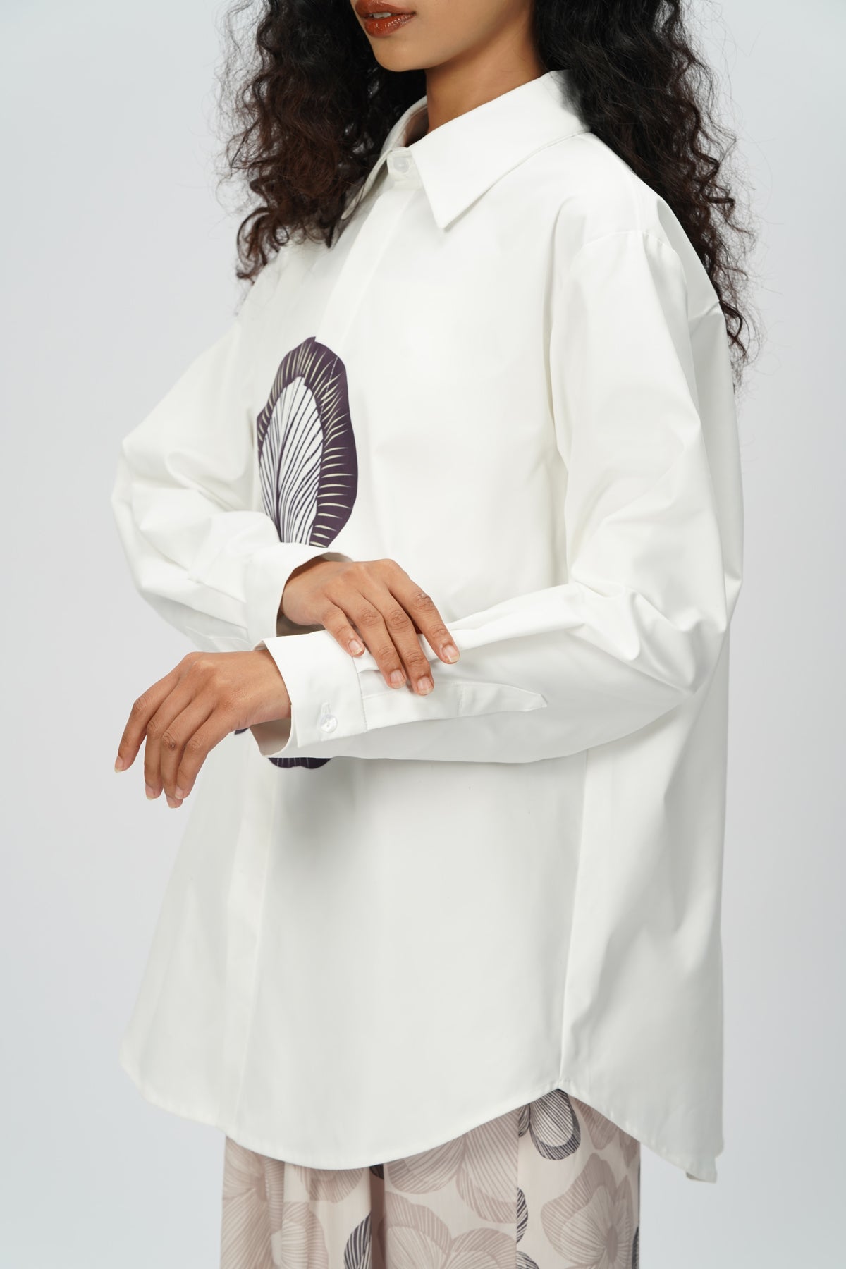 Dayna Long Shirt - Plum