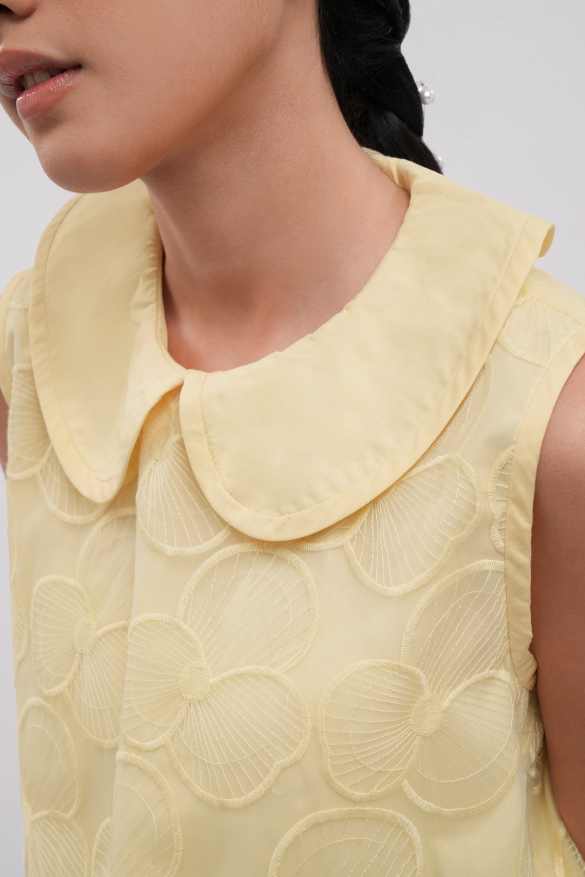 Elora Organza Blouse - Butter