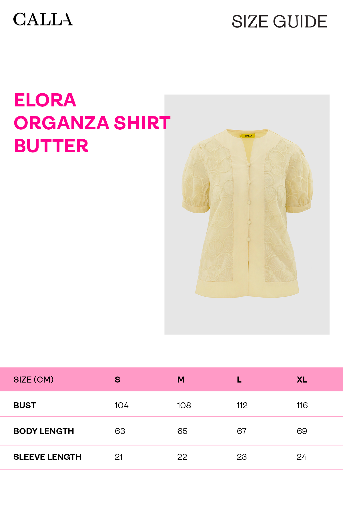 Elora Organza Shirt - Butter