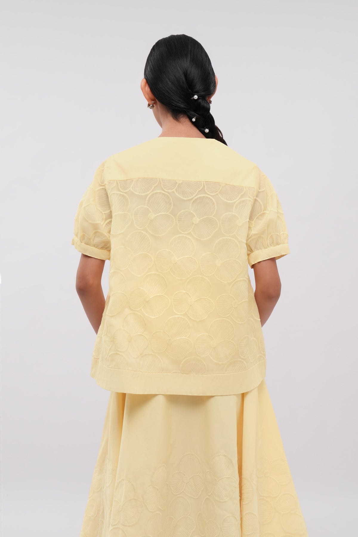 Elora Organza Shirt - Butter