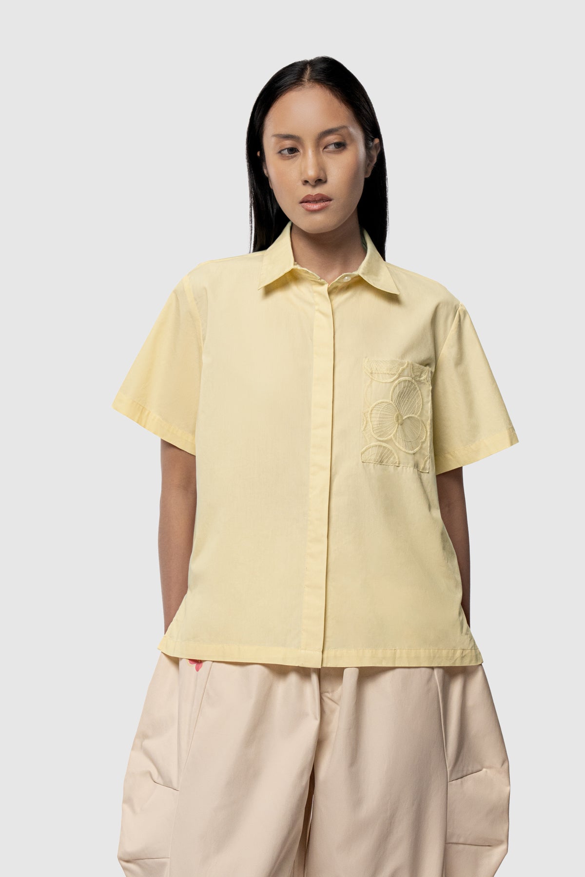 Elora Pocket Shirt - Butter