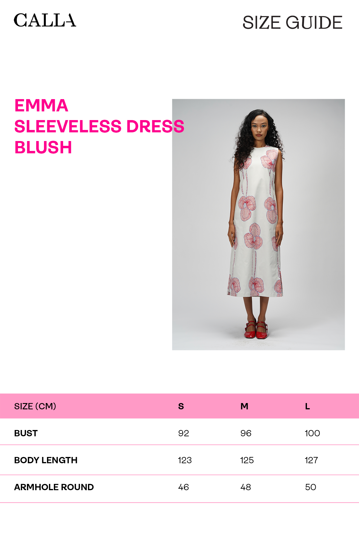 Emma Sleeveless Dress - Blush
