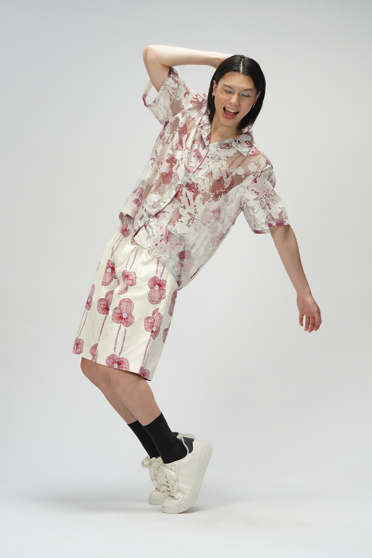 Emma Sheer Shirt - Blush