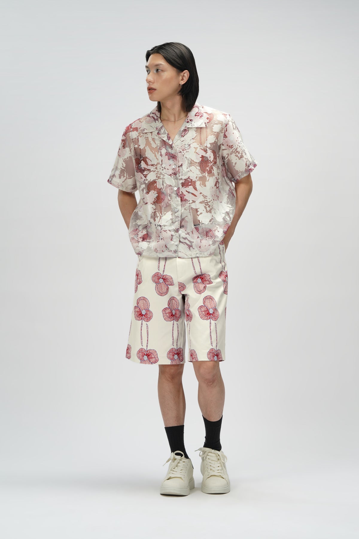 Emma Sheer Shirt - Blush