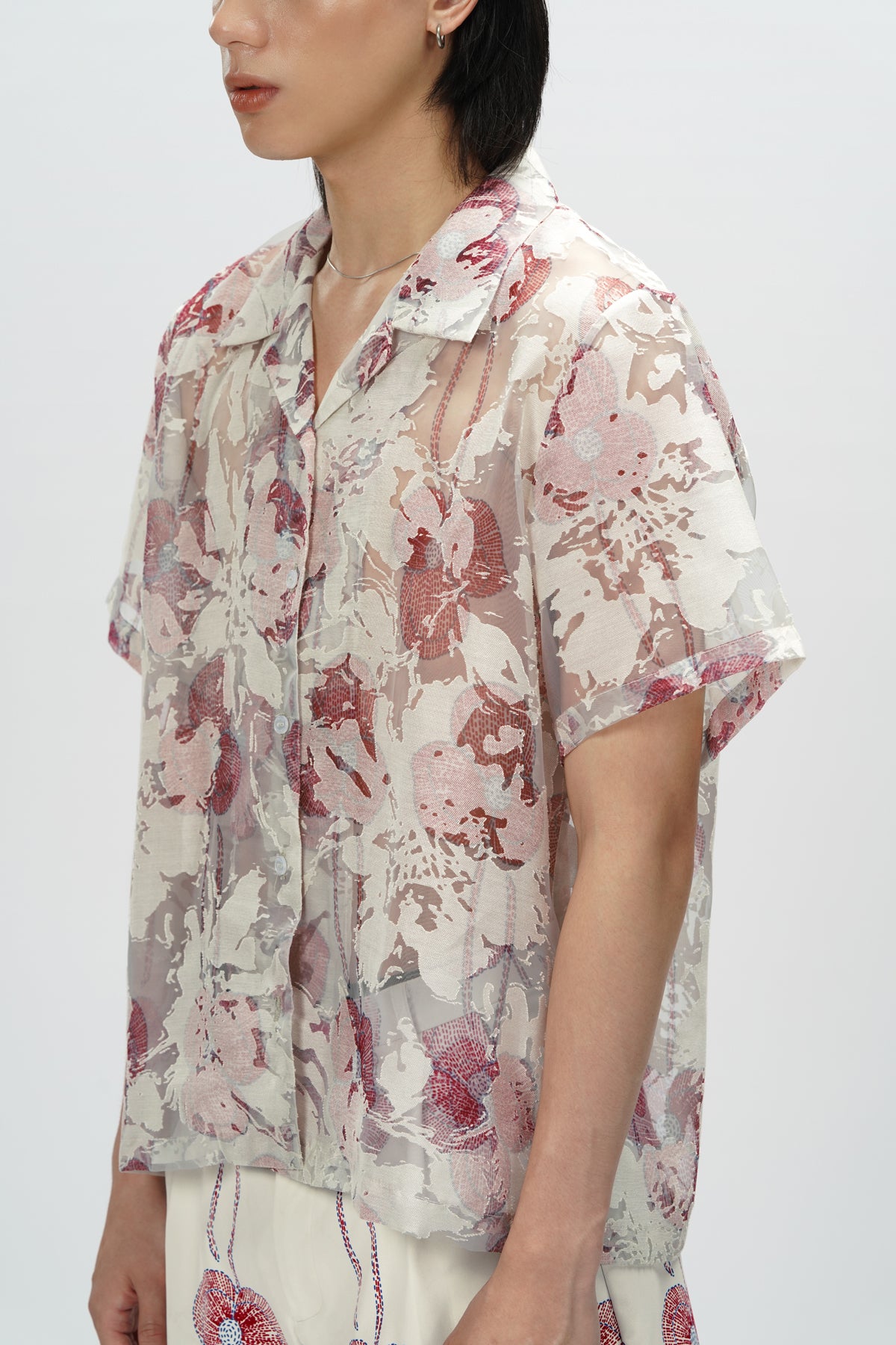 Emma Sheer Shirt - Blush