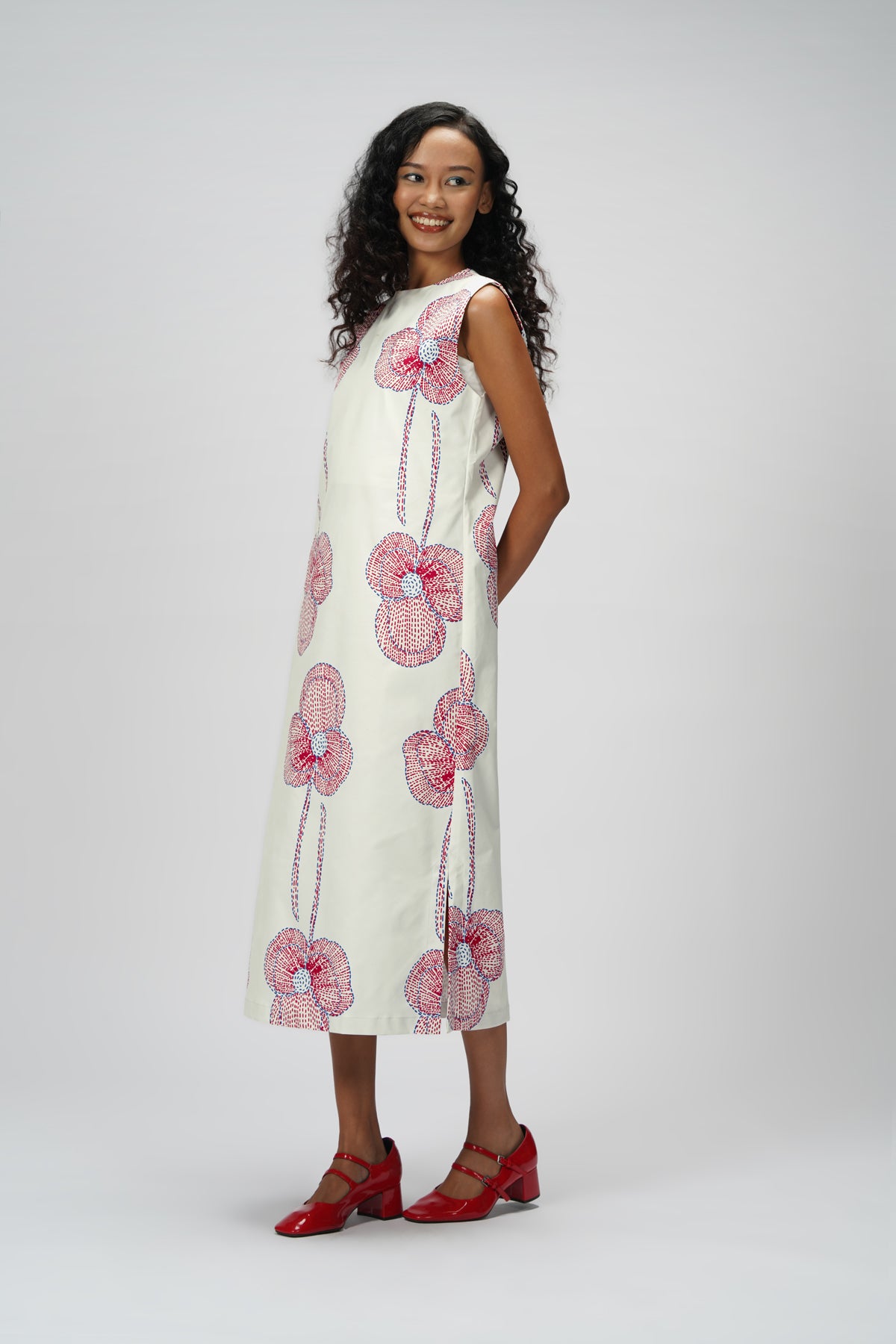 Emma Sleeveless Dress - Blush