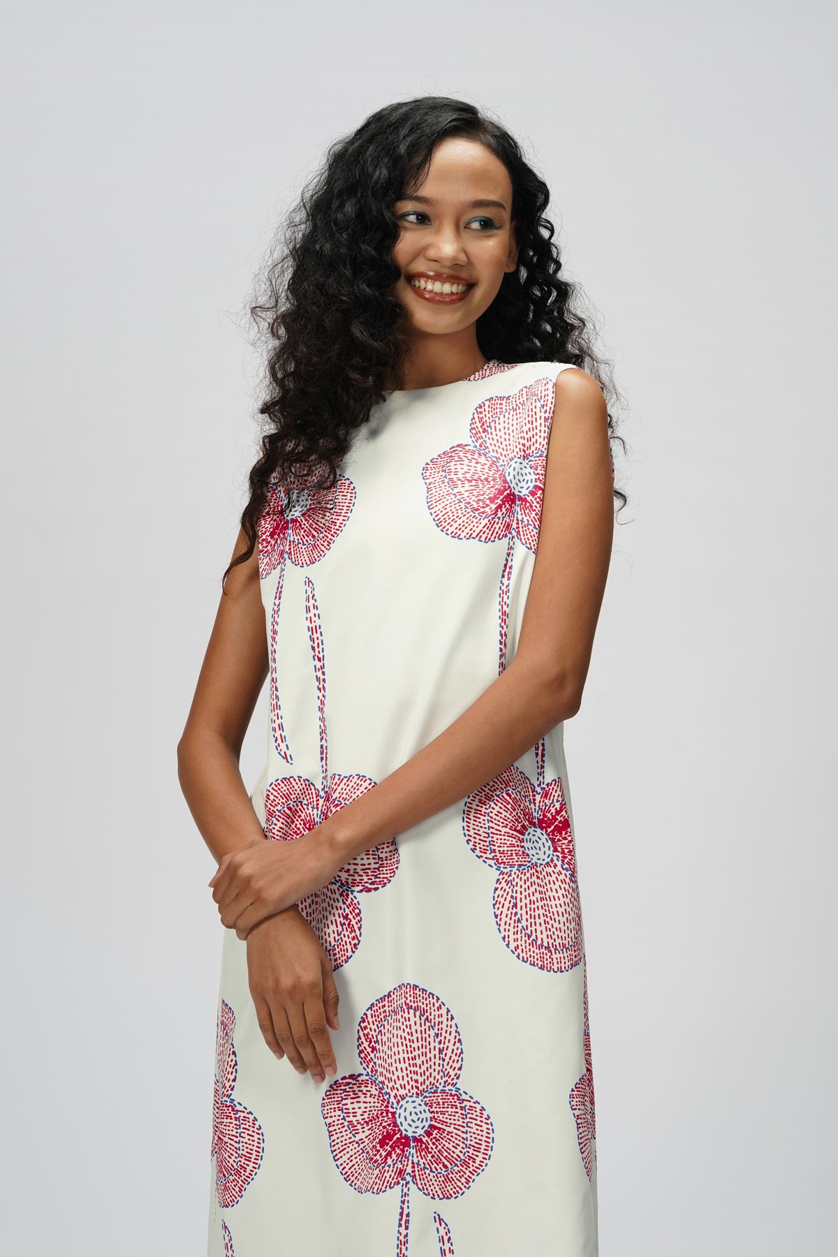 Emma Sleeveless Dress - Blush