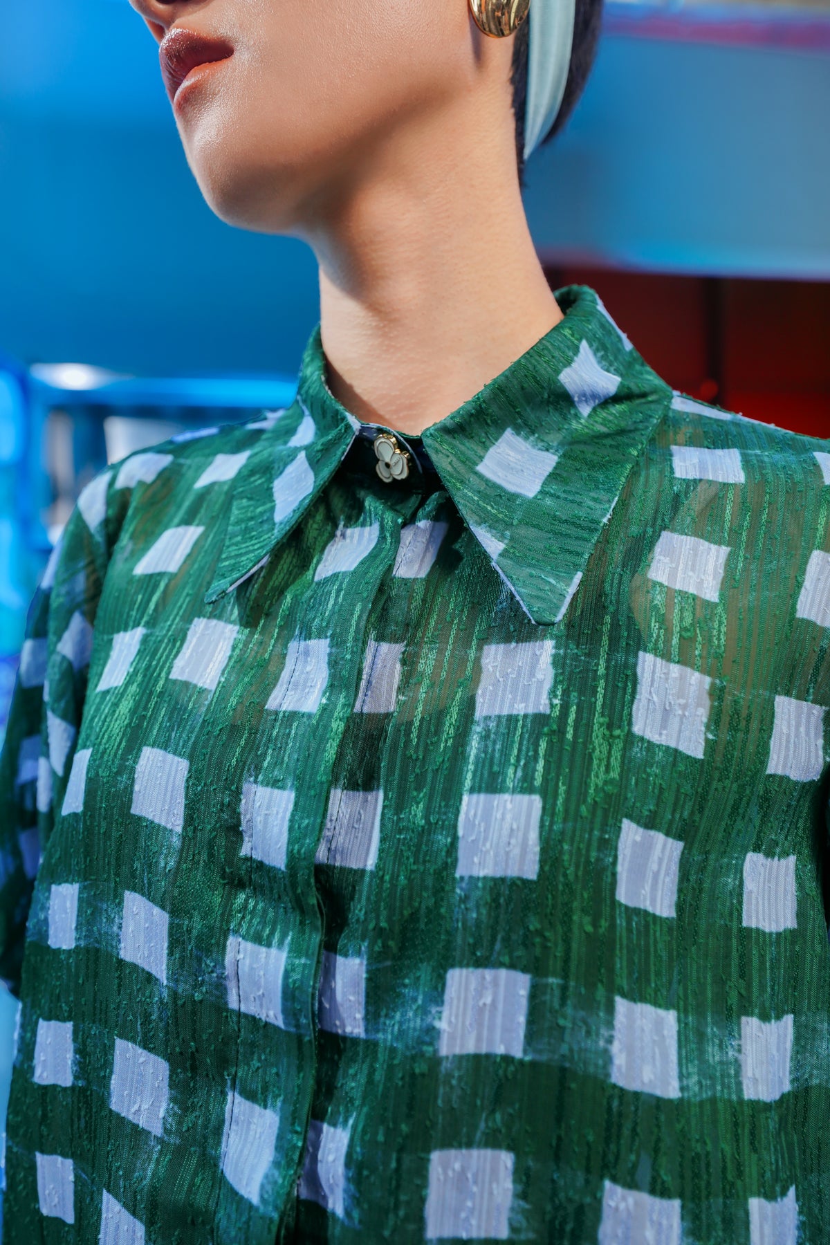 Esmerald Sheer Shirt - Aurora