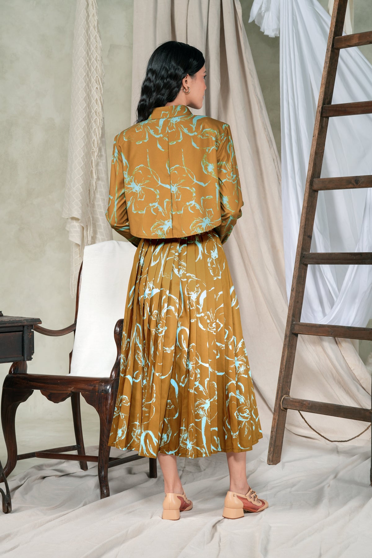Fioren Crop Shirt - Ochre