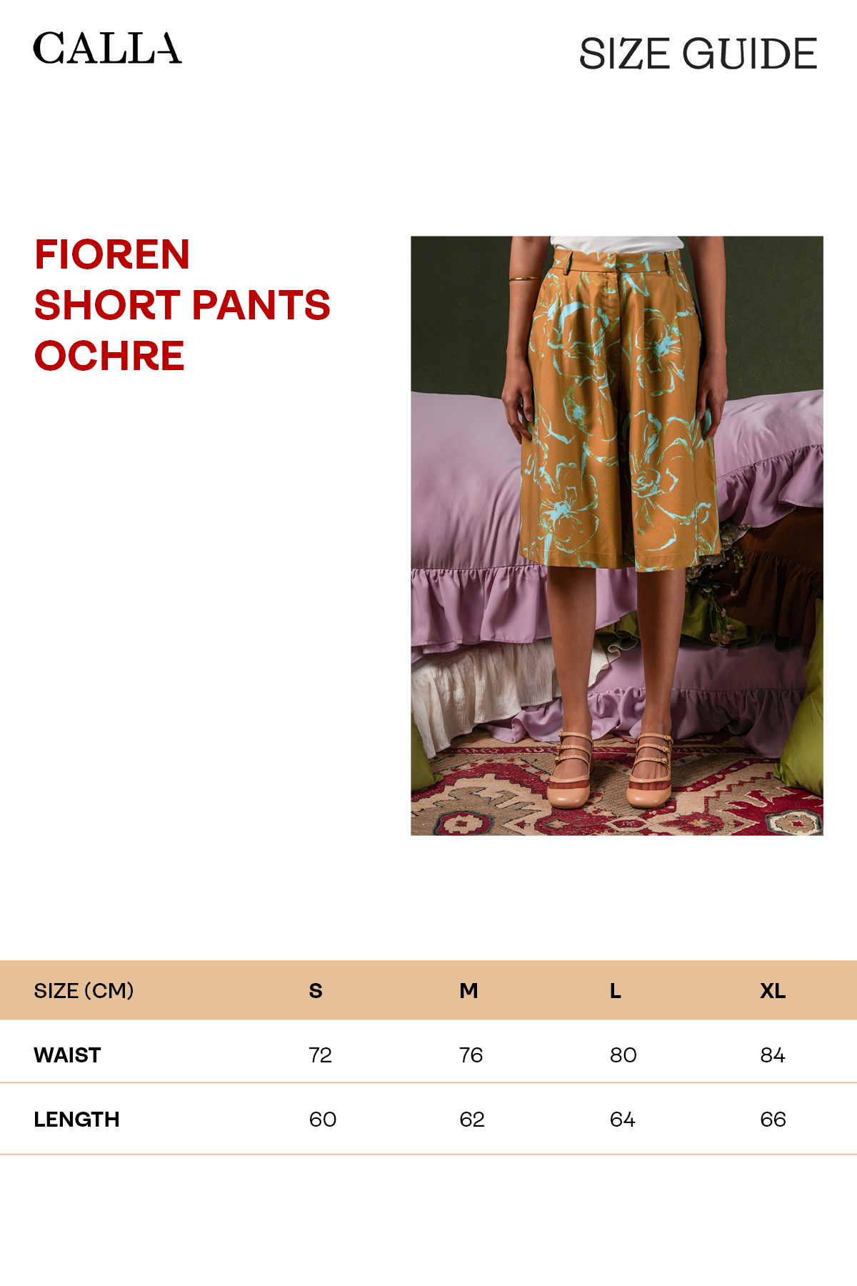 Fioren Short Pants - Ochre