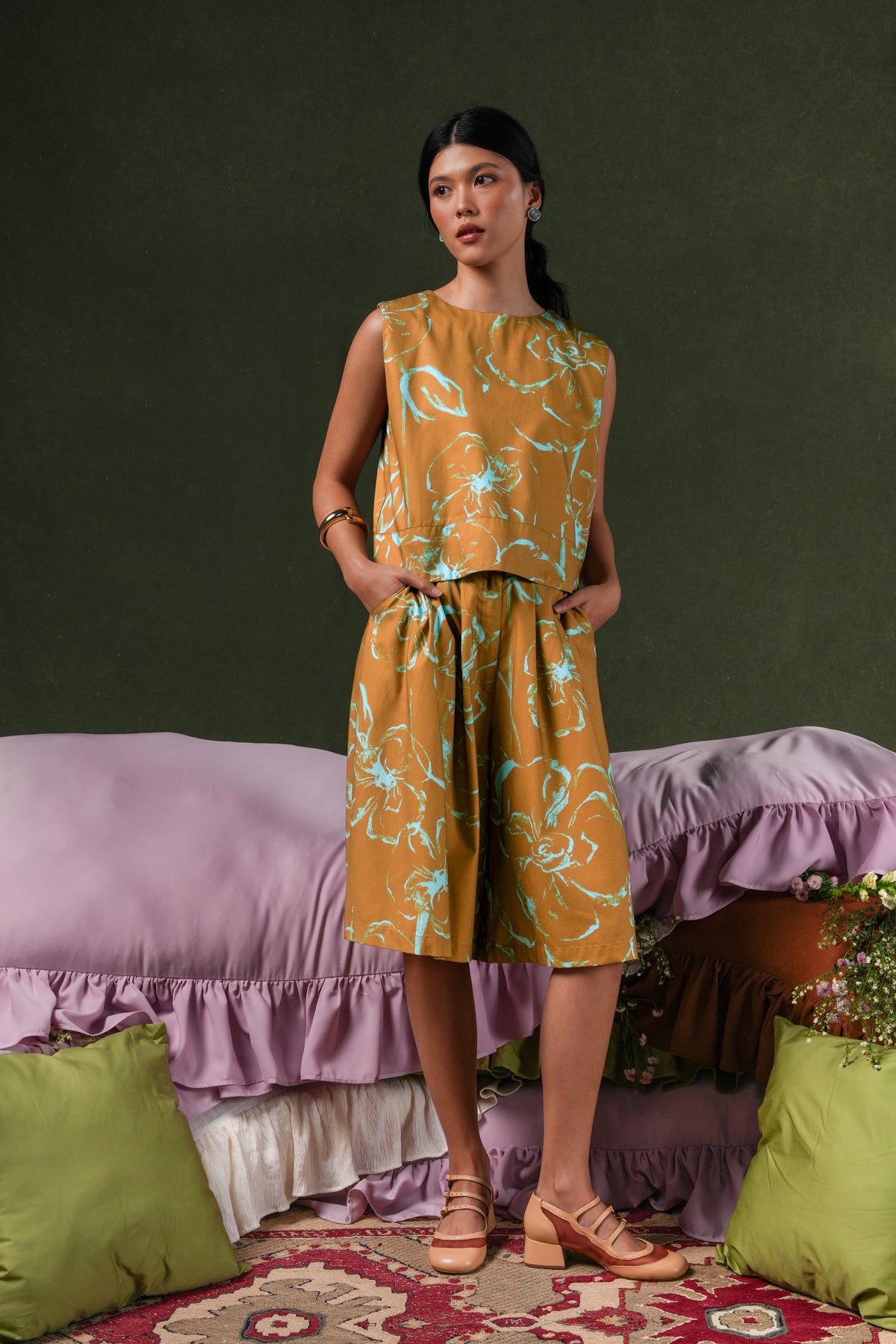 Fioren Short Pants - Ochre